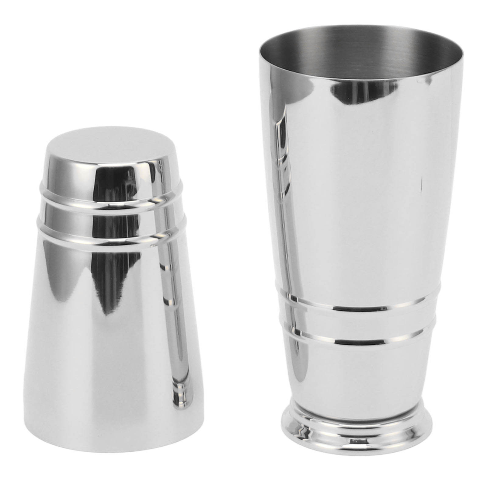 Cocktailshaker Aus Edelstahl 304, Poliert, Spülmaschinenfest, Boston Shaker Für Die Hausbar, Silber