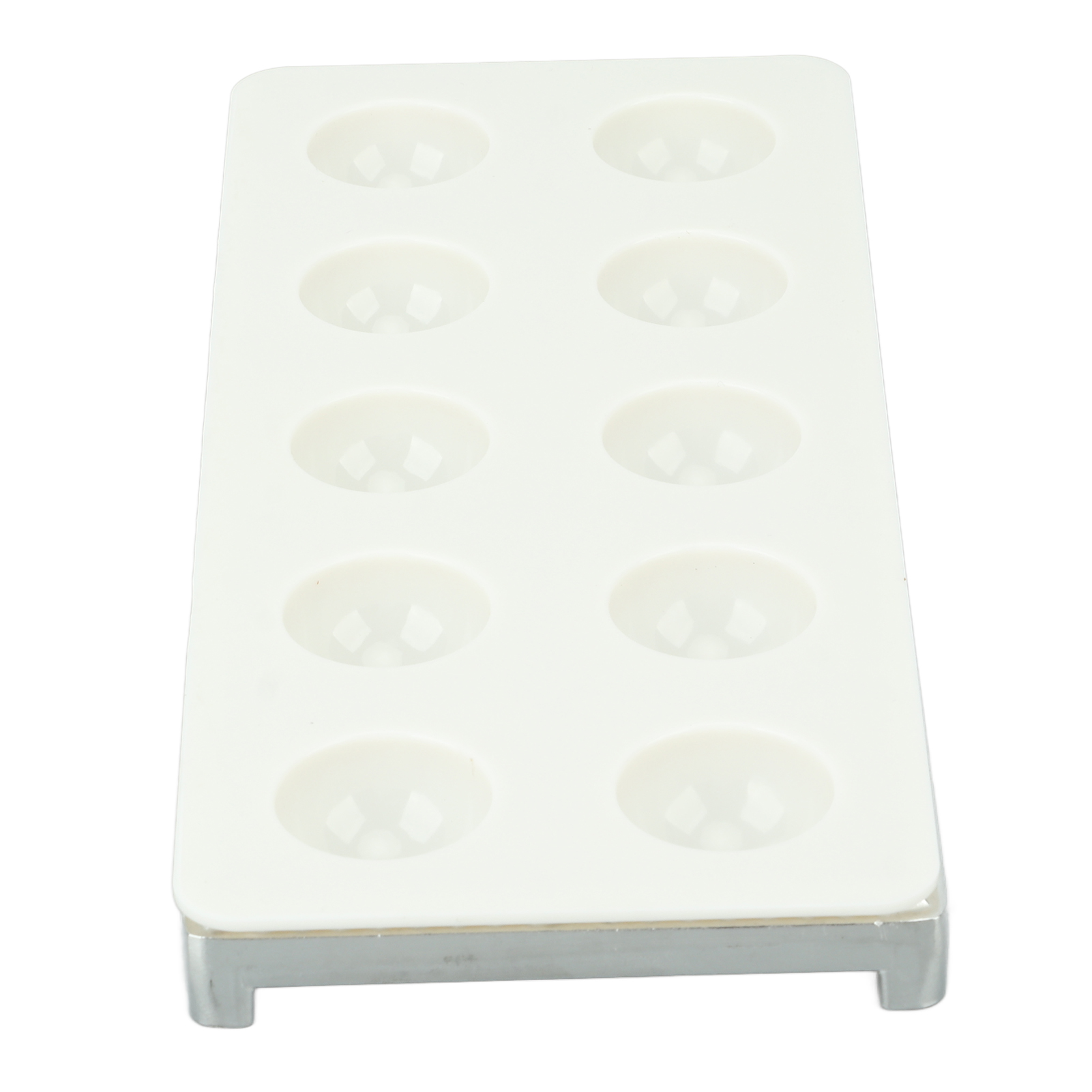 Raviolipresse, 10 Löcher, Gusseisen, Quadratisch, Abs, Für Hausgemachte Piroggen, Silber