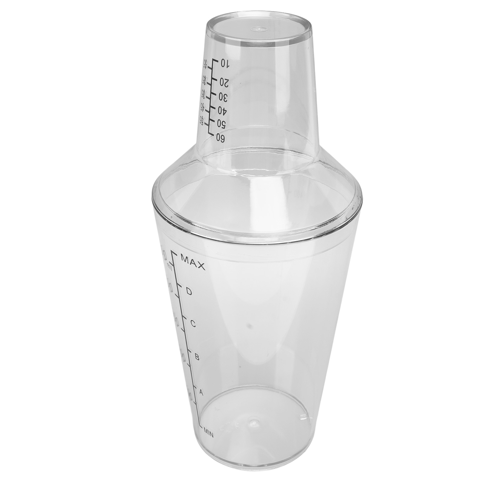 Cocktailshaker-set, Transparente Skala, Standardfassungsvermögen, Verhindert Verschütten, Transparenter Barkeeper-shaker, 700 Ml