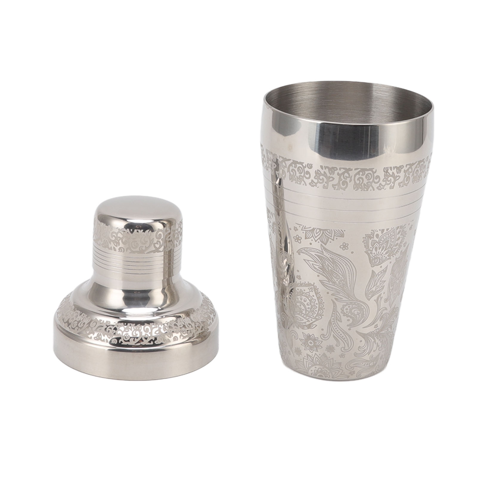 Cocktailshaker, Spülmaschinenfest, Rostfrei, Edelstahl 304, Barkeeper-mixer, Glänzend, Gravur Im Japanischen Stil