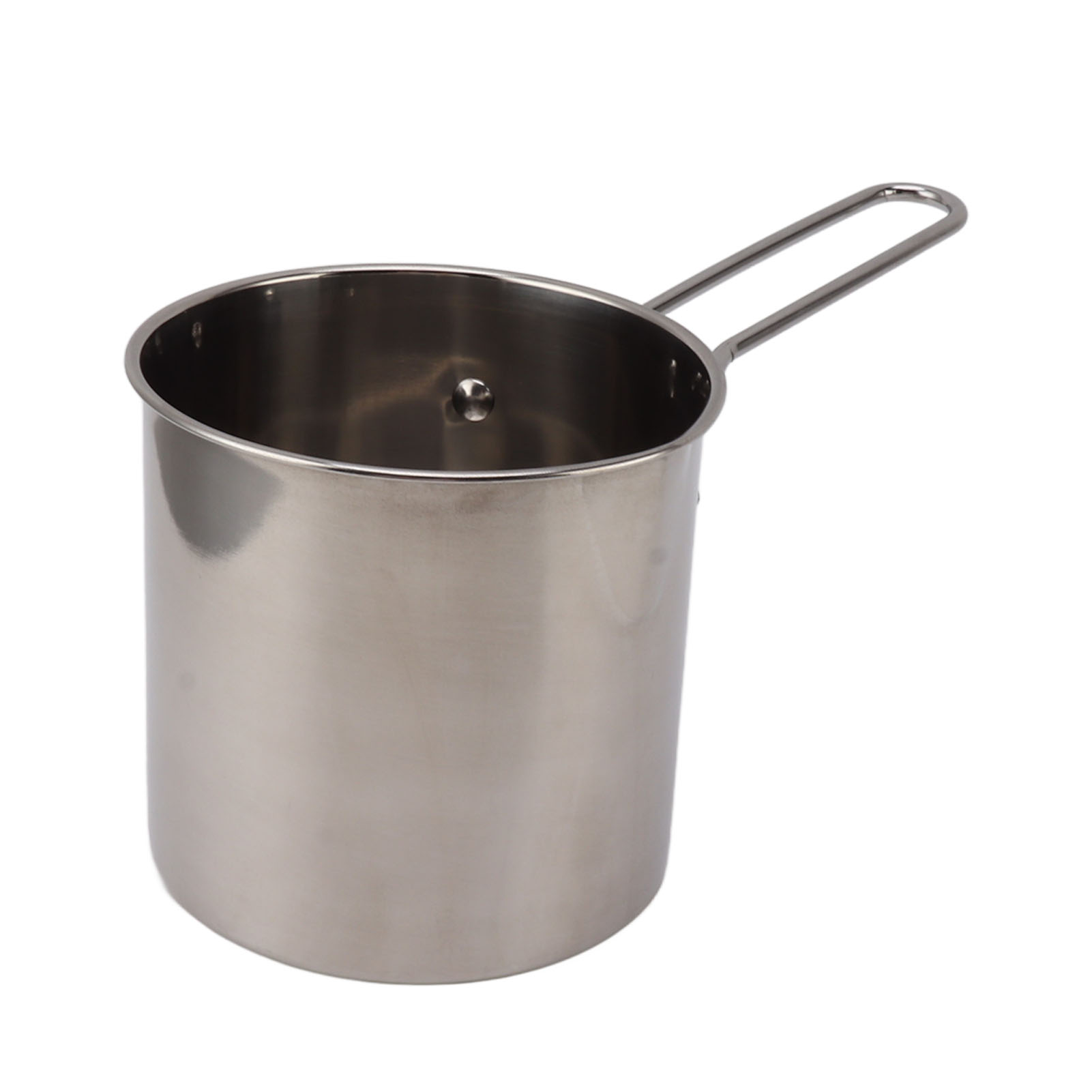 Edelstahl-bratpfanne, Hitzebeständig, Ölsparend, Tragbare Mini-metallbratpfanne Mit Langem Griff, 3-teiliges Set Mit Rost