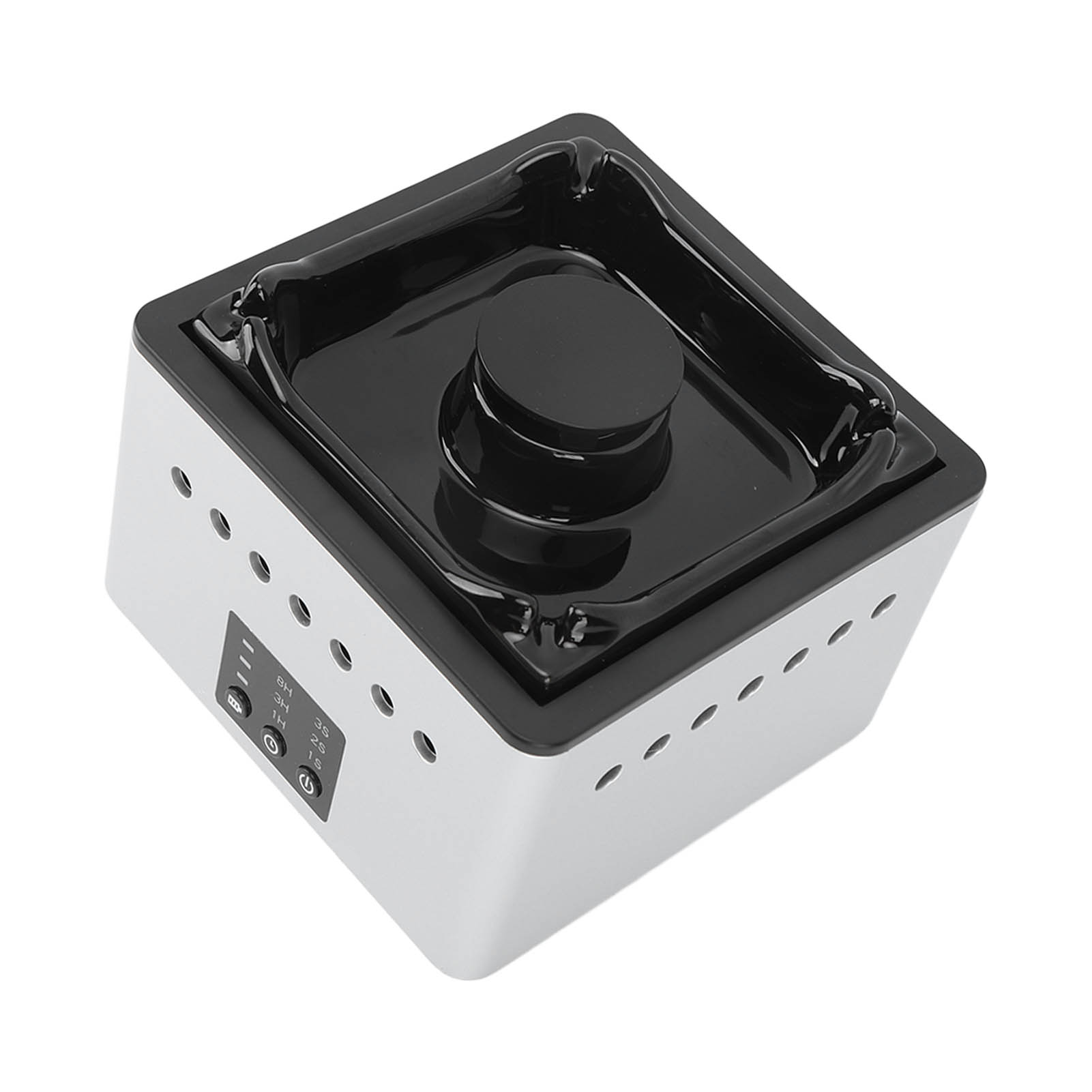 Rauchfreier Aschenbecher Mit Luftreinigungsfunktion, Negativen Ionen, Usb-ladefunktion, 8000-mah-akku, Rauchabsorber Für Büro, Bar, Schwarz