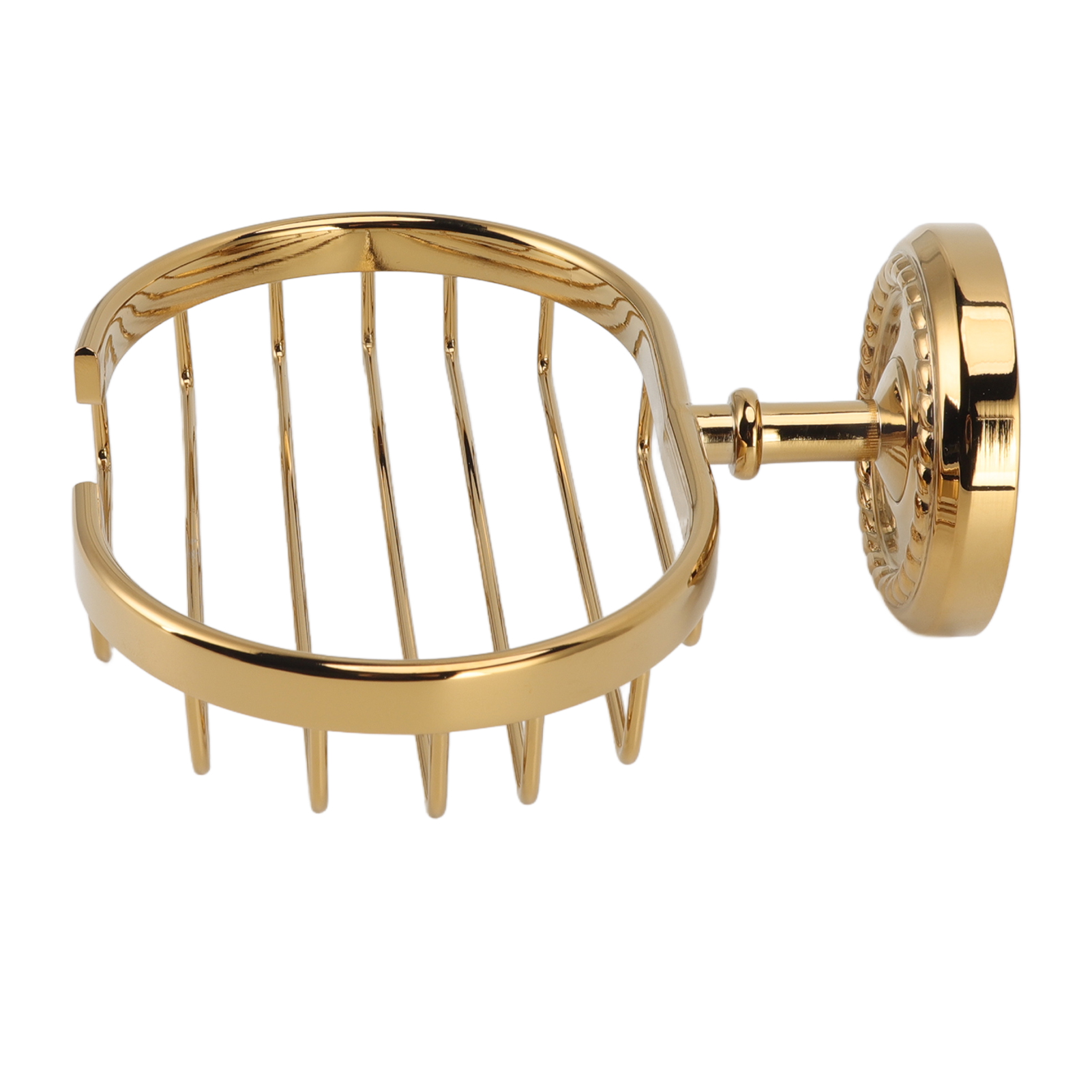 Antiker, Wandmontierter Seifenhalter Aus Metall, Badezimmer, Seifenschale, Schalenhalter, Goldfarben, Gedreht