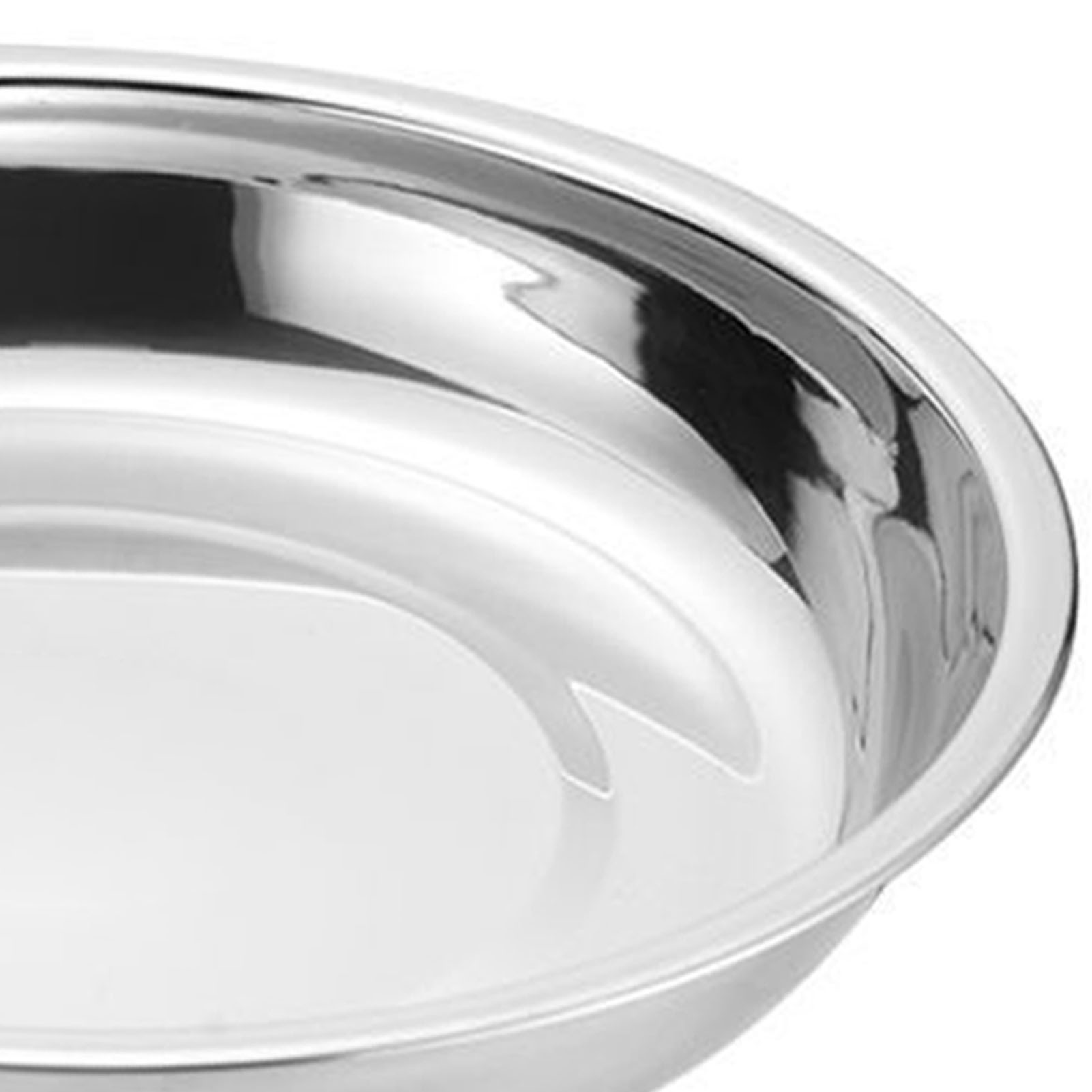 Metallteller, Rund, Edelstahl 304, Campingteller, Dickwandiger Suppenteller, Tischbesteck, Länge 20 Cm