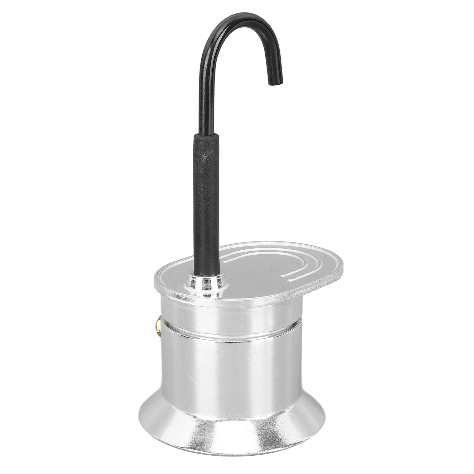 Einrohr-mokakanne Mit Einem Fassungsvermögen Von 1 Tasse Und 50 Ml, Aluminiumausguss, Italienische Herdkanne, Ideal Für Veranstaltungen Im Freien Und Reisen