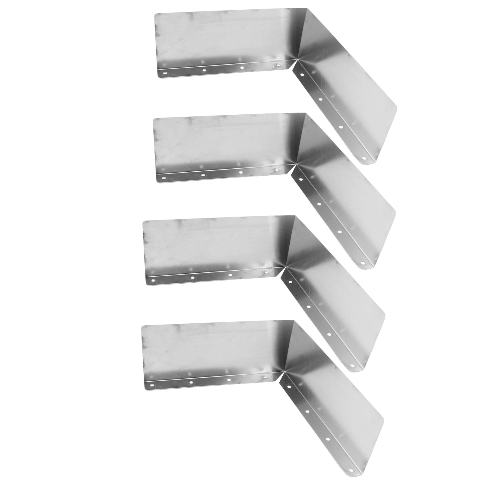 4 Stück Spritzschutzbleche Für Dachrinnenkehlen, Aluminiumschutzbleche Für Dachrinnen Oder Eckschindeldächer