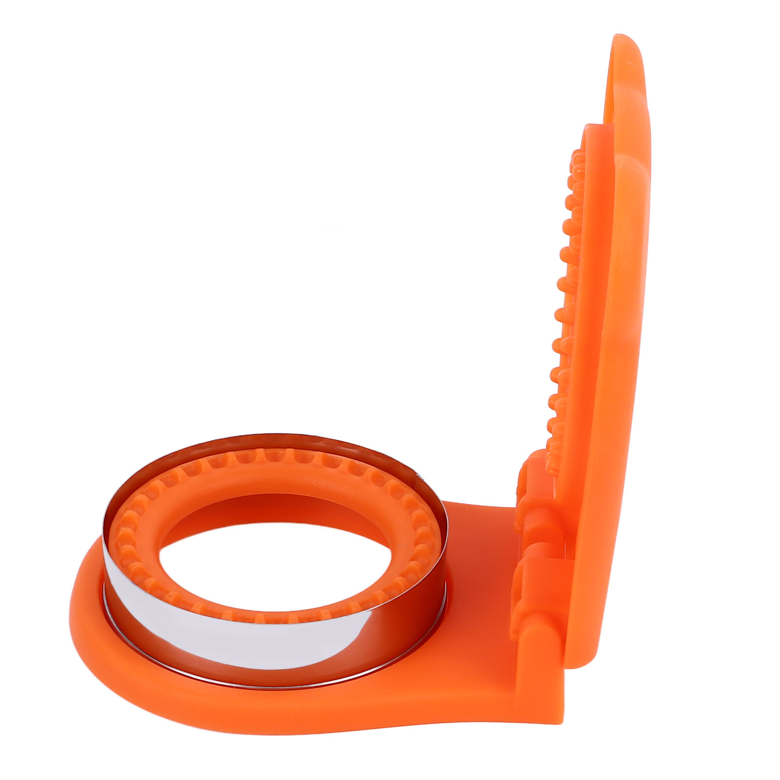 Runder, Manueller Sandwichausstecher Für Kuchen Und Brot, Orange