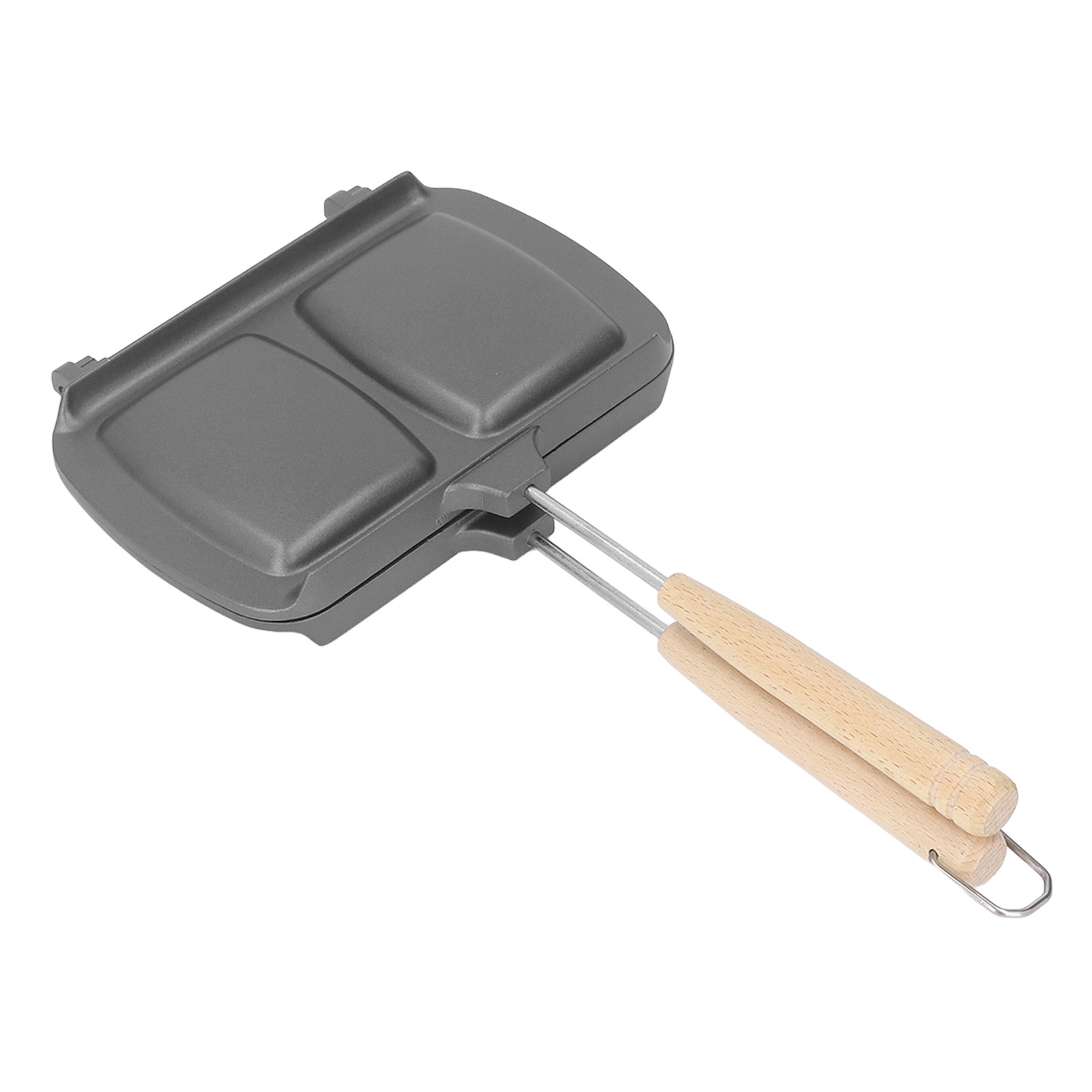 Doppelseitige Bratpfanne, Schnelle Wärmeleitung, Gleichmäßige Hitzeverteilung, Herausnehmbare Sandwichpfanne Mit Haken Für Steaks Und Eier