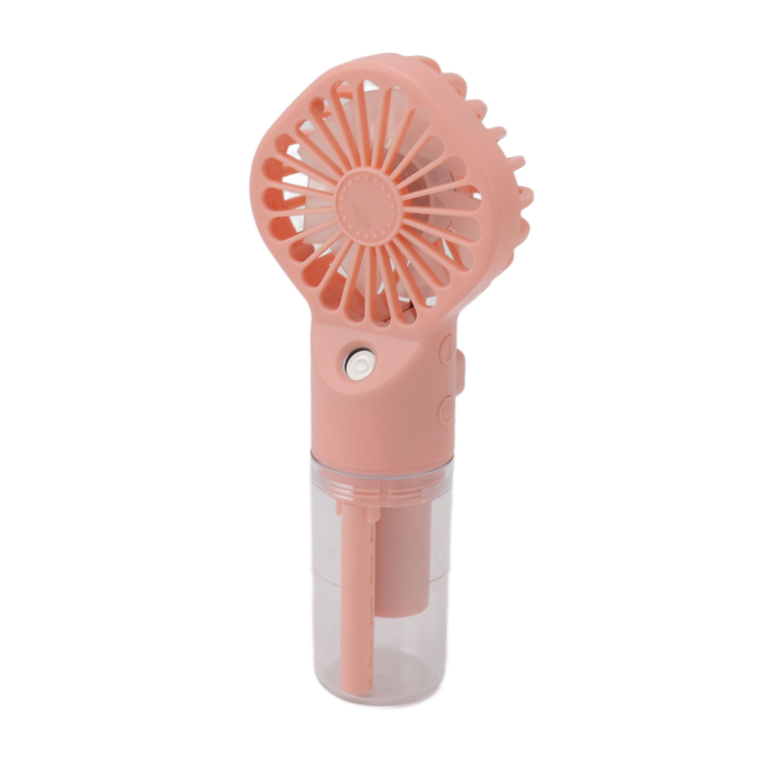 Tragbarer Usb-lade-ventilator Mit Sprühfunktion, 4 Geschwindigkeitsstufen, Pink