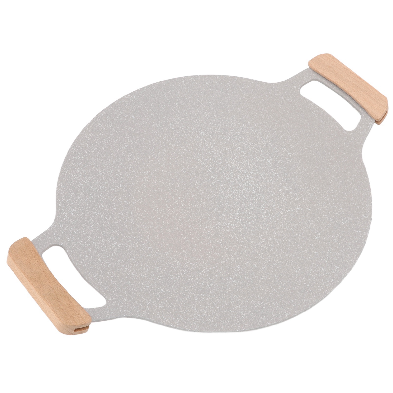Koreanische Grillpfanne Für Drinnen Und Draußen, Antihaftbeschichtet, Aluminium, Mit Griffen, Geeignet Für Gas- Und Induktionsherde, 34 Cm