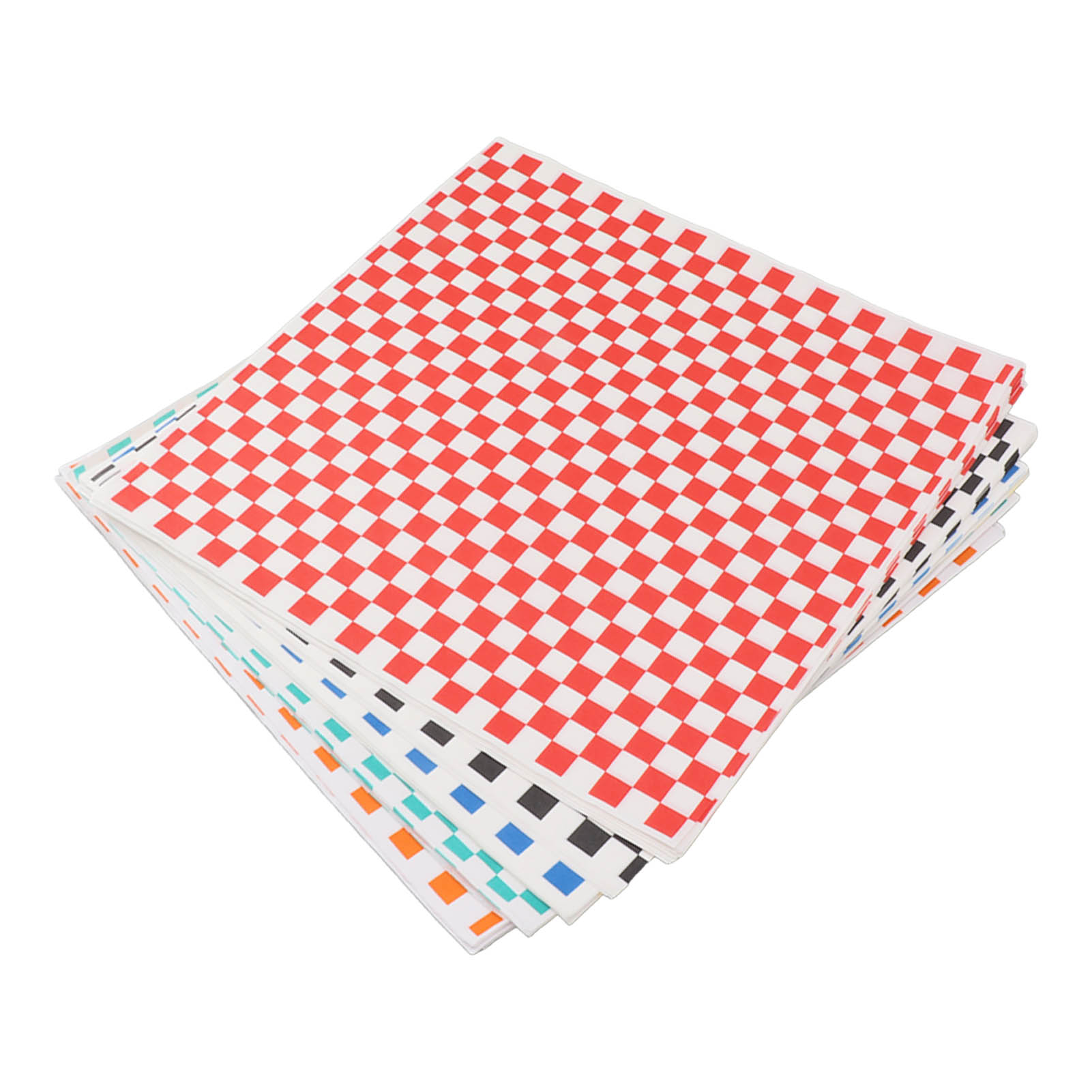 240 Blatt Trockenes, Gewachstes, Fettabweisendes, Kariertes Feinkostpapier Für Lebensmittelkörbe Und Sandwichverpackungen
