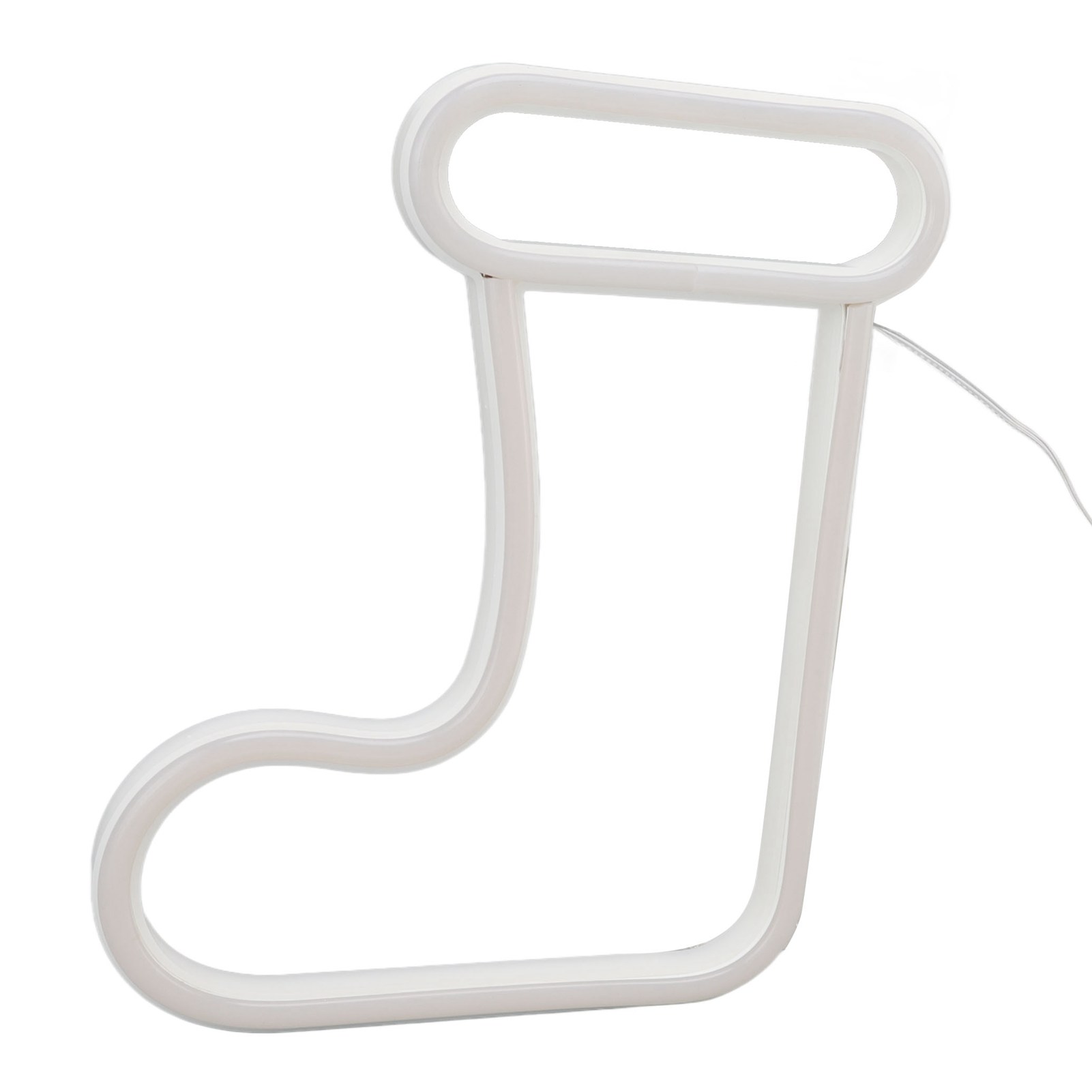 Weihnachtliches Neon-led-schild „weihnachtsstiefel“, Batteriebetrieben, Usb-aufladbar, Dekorative Wandleuchte Für Partydekorationen