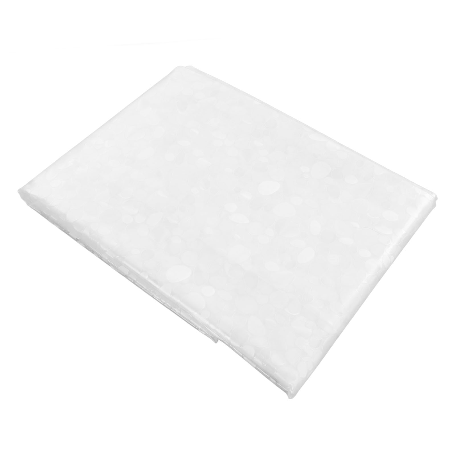 Wasserdichter Duschvorhang Aus Peva, Transparent, Mit Edelstahlring Und Knopfloch, 180 X 200 Cm