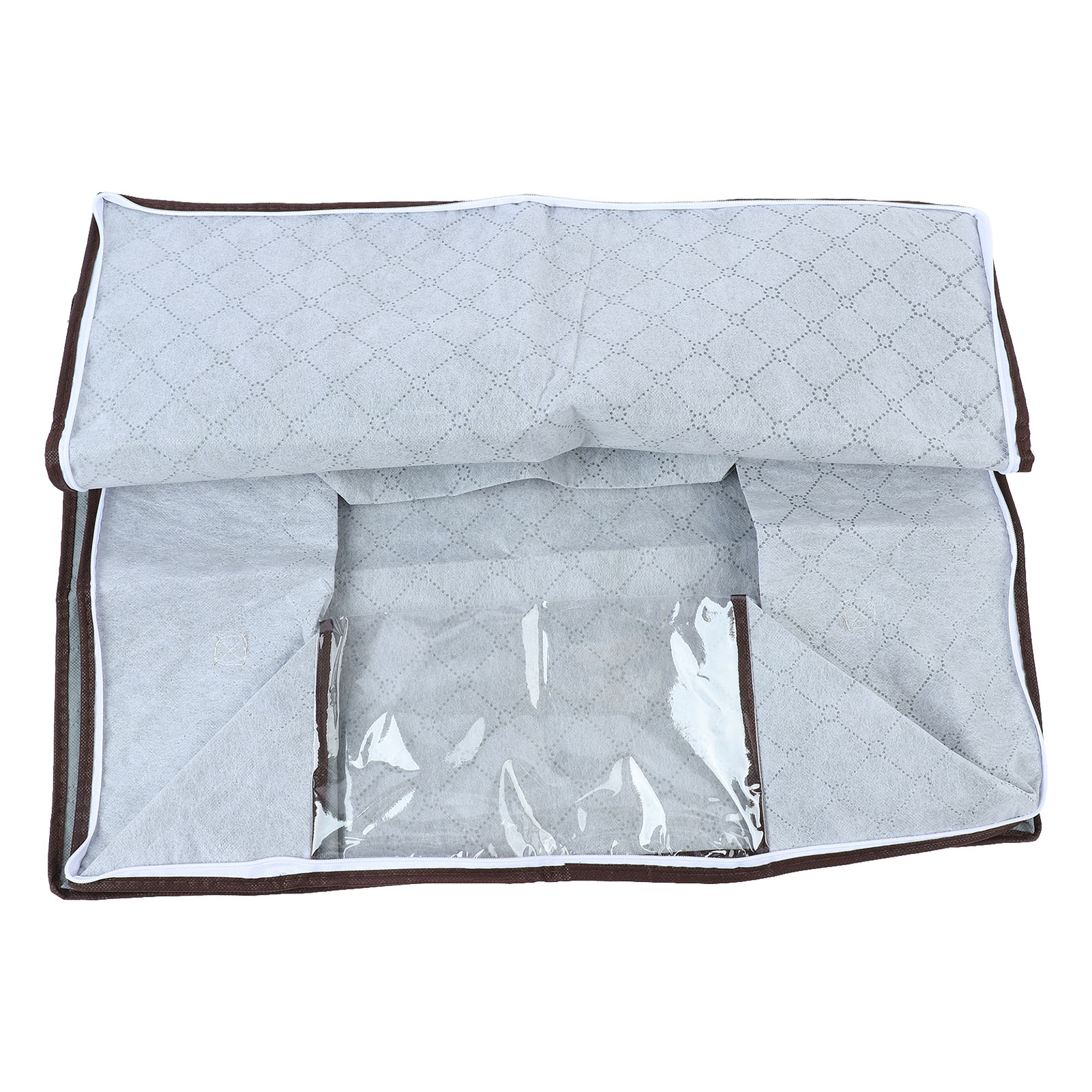 4-teiliger Grauer Vlies-bettbezug, Staubdichte Aufbewahrungsbox, Schlafzimmer-organizer