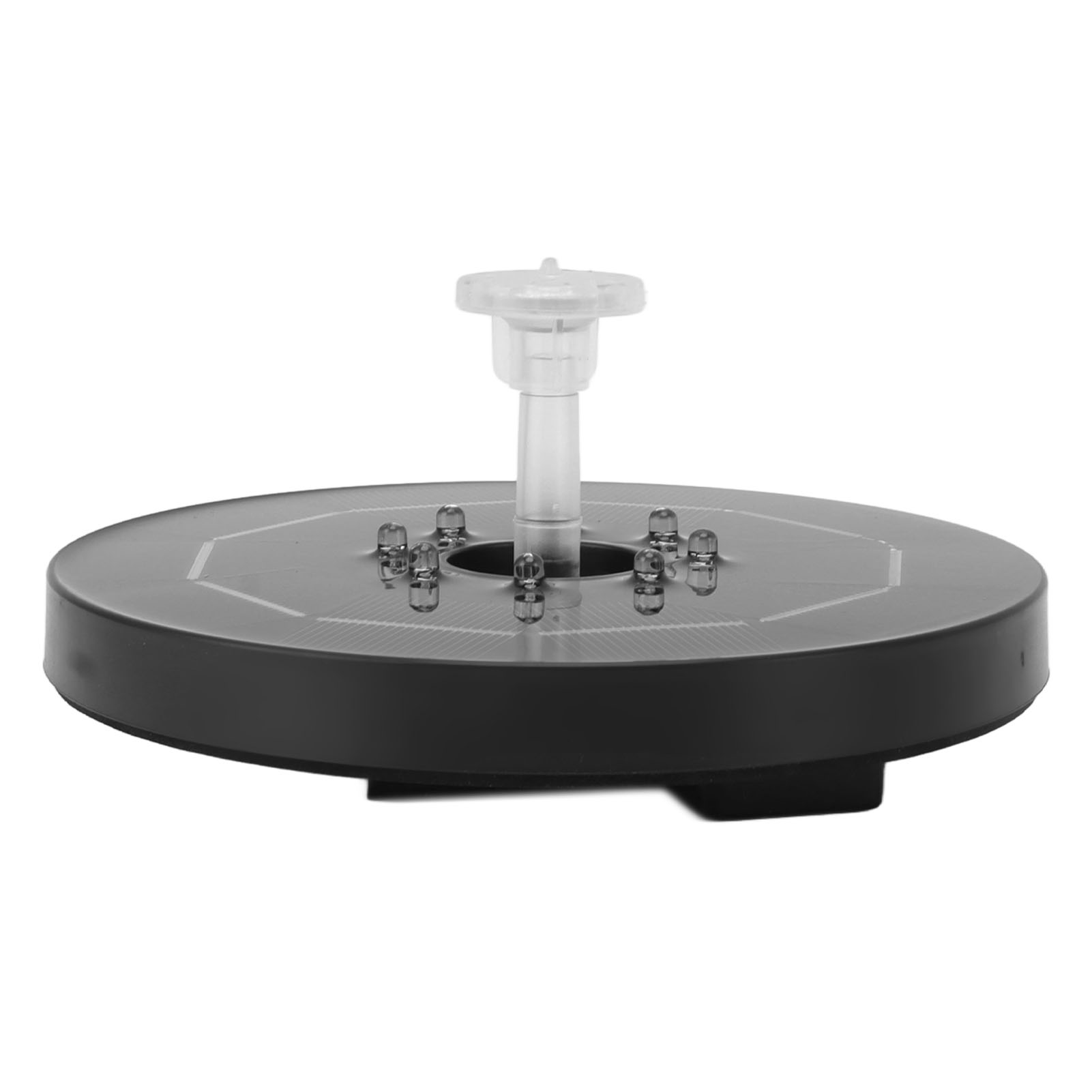 3-watt-solarbrunnen, Höhe 100 Cm, Strahlhöhe 50 Cm, Solarbetrieben, Vogeltränke Mit Farbiger Beleuchtung