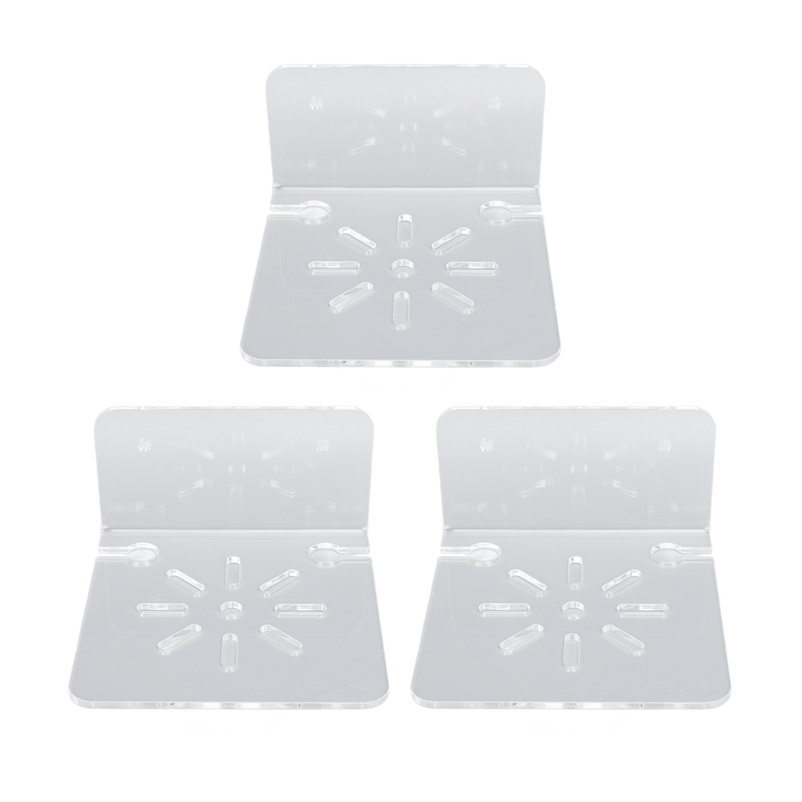 3-teiliges Kleines Acryl-wandregal, Hängeregal Für Sicherheitskameras, Transparente Wandregale Für Lautsprecher Von Sicherheitskameras