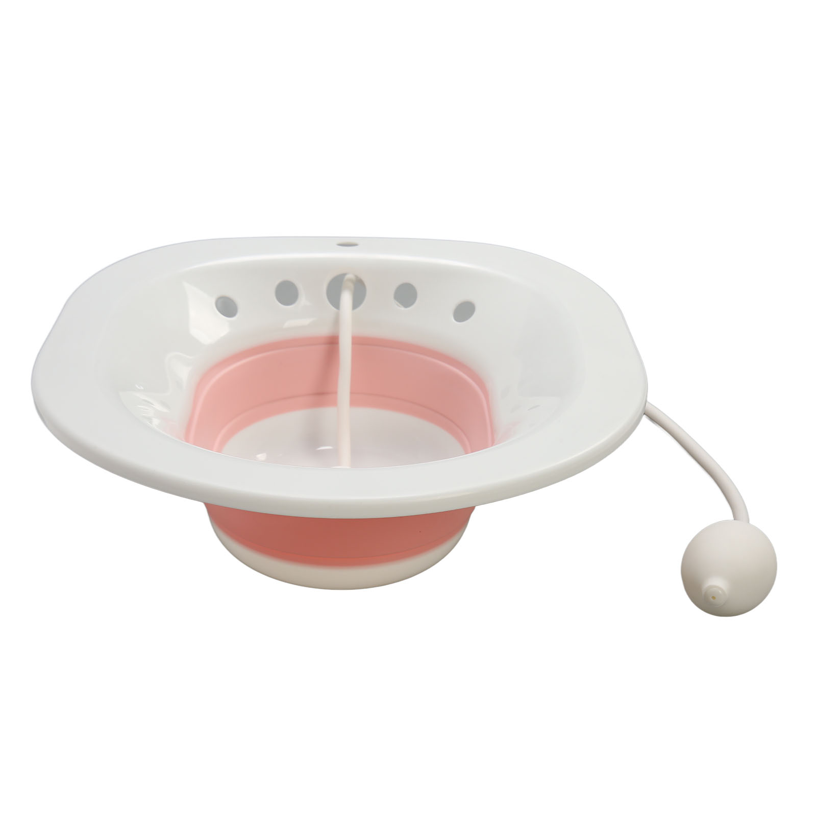 Multifunktionaler, Faltbarer Toilettensitz Aus Pp-silikon Für Sitzbäder, Hämorrhoiden, Wochenbettpflege, Schwangerschaftsgesundheit, Rosa