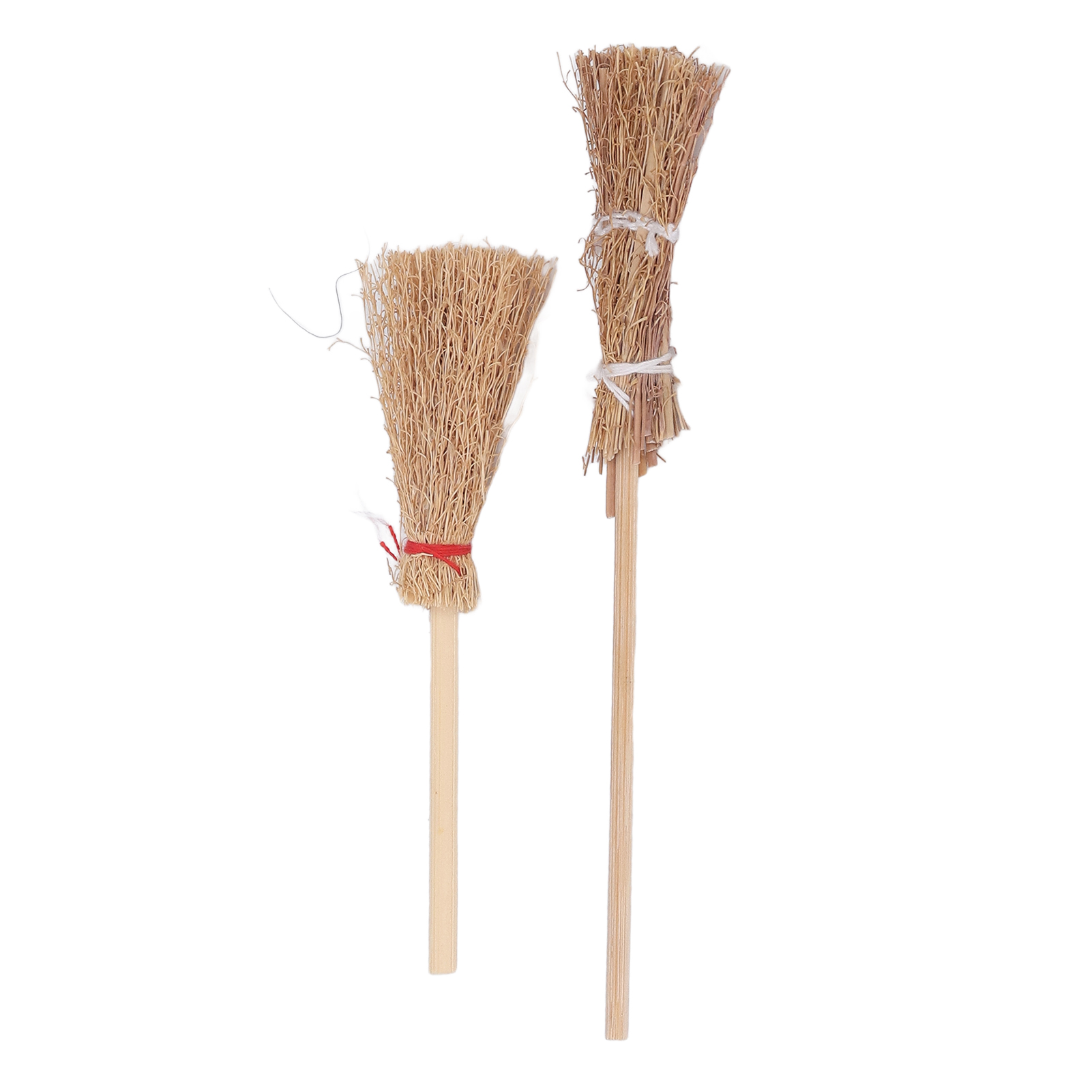 20 Miniatur-hexenbesen Aus Bambus, 14 Cm Und 10 Cm, Stroh-halloween-dekorationen Für Eine Schul-cosplay-party