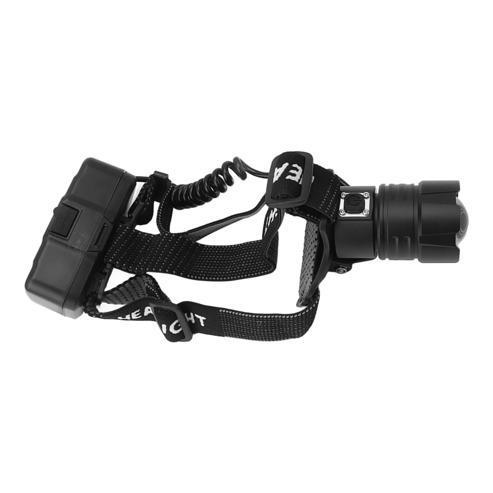 Wiederaufladbare Led-stirnlampe Mit 3 Leuchtmodi, 90° Verstellbarem Winkel, 90.000 Lumen, Zoom-stirnlampe Für Outdoor-aktivitäten Wie Laufen Und Camping