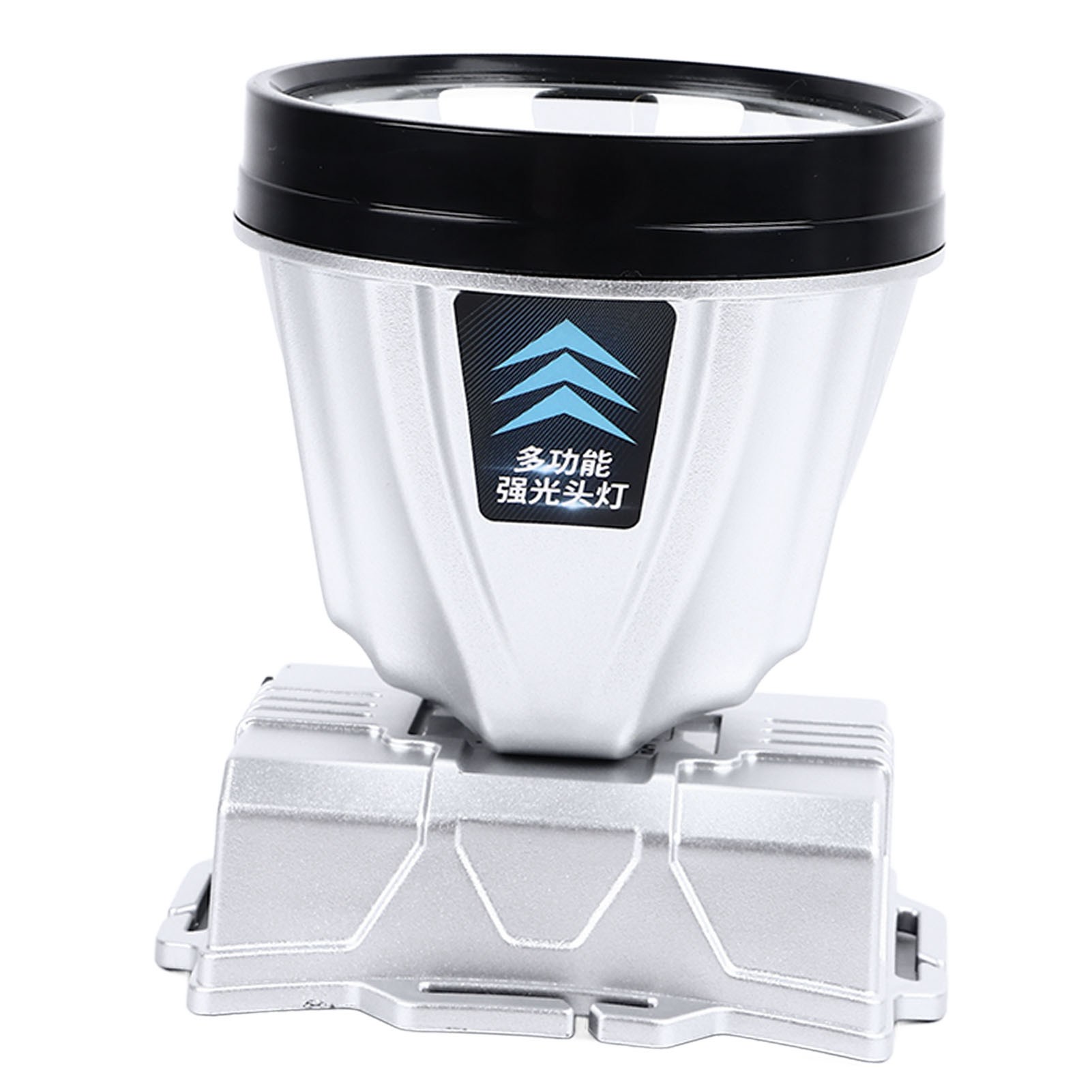 Wiederaufladbare Stirnlampe Mit 90000 Lm Hochleistungs-led Für Outdoor-aktivitäten Wie Camping, Angeln Und Jagen, Silber