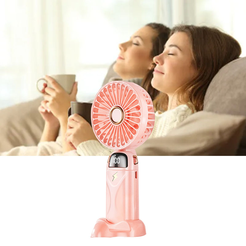 Tragbarer, Faltbarer Mini-ventilator Mit Usb-ladefunktion Und 5 Geschwindigkeitsstufen – Ideal Für Reisen Und Camping