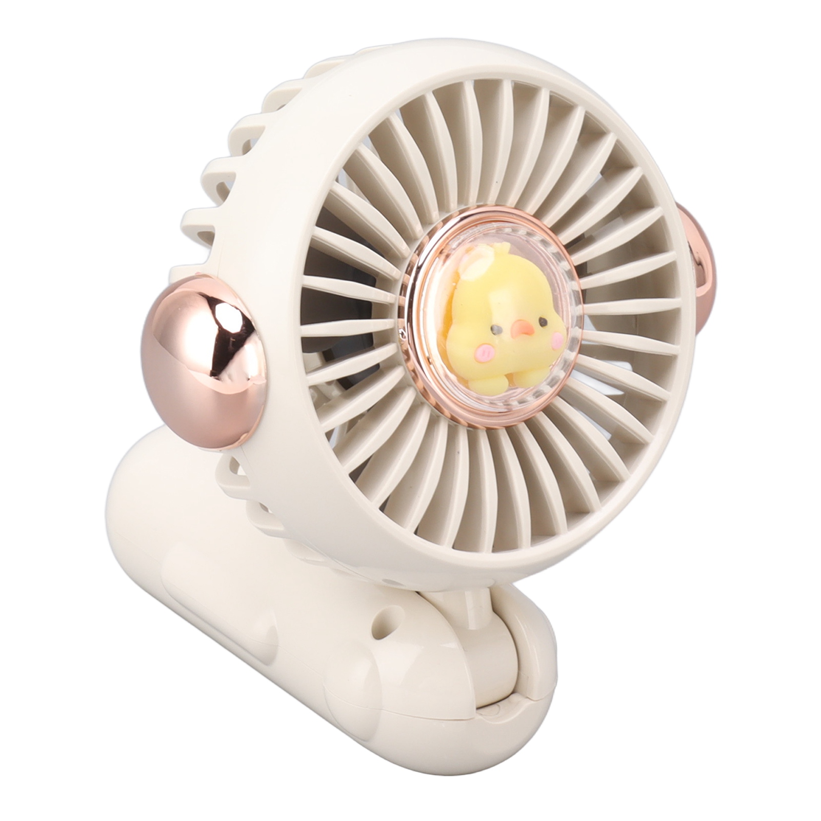 Faltbarer Mini-ventilator, Niedlich, Leicht, 900 Mah, Verstellbar, Leise, Handventilator Für Den Sommer, Weiß