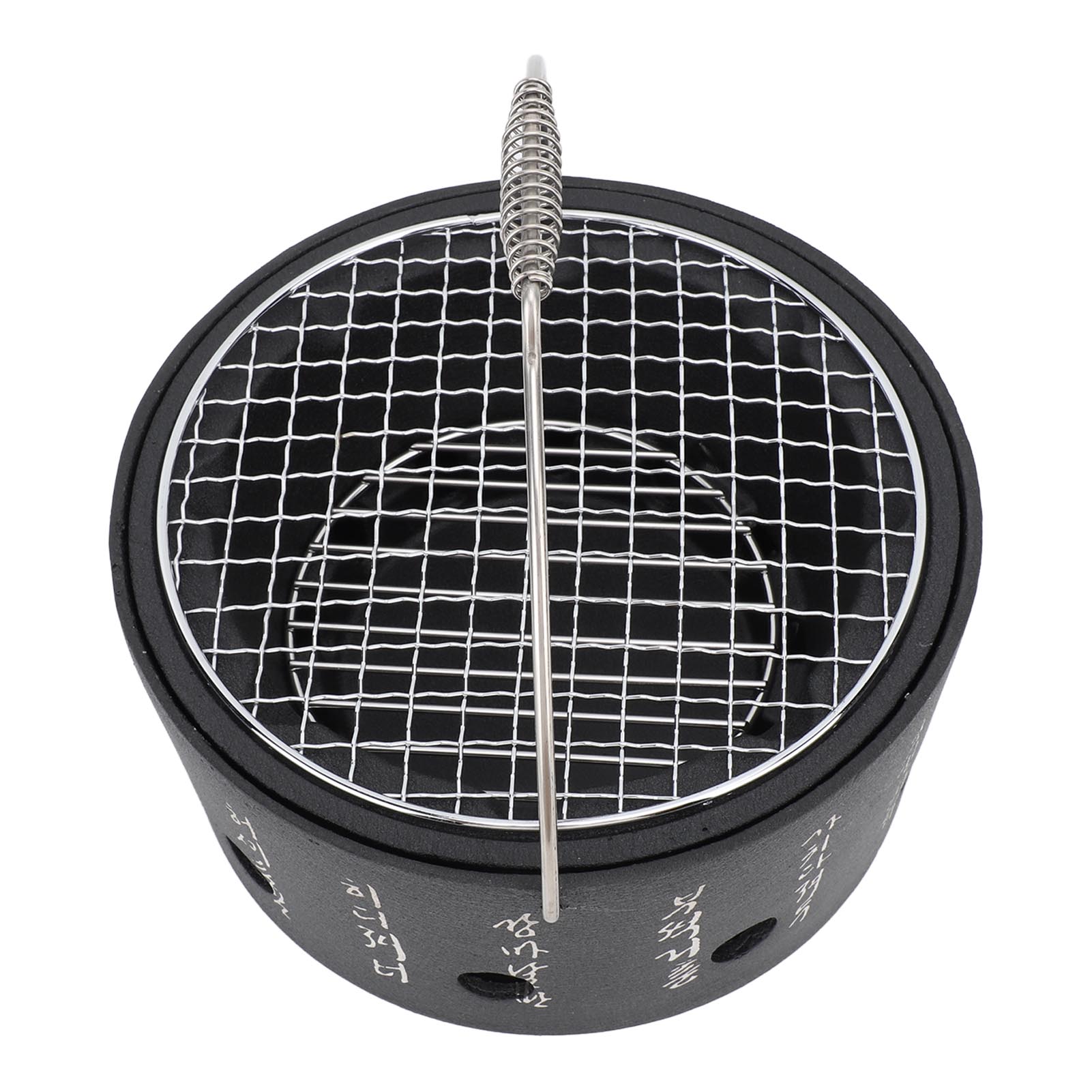 Multifunktionaler Grillkocher Aus Aluminium Und Edelstahl Mit Tragegriff, Für Holzkohle, Tee, Camping, Größe L