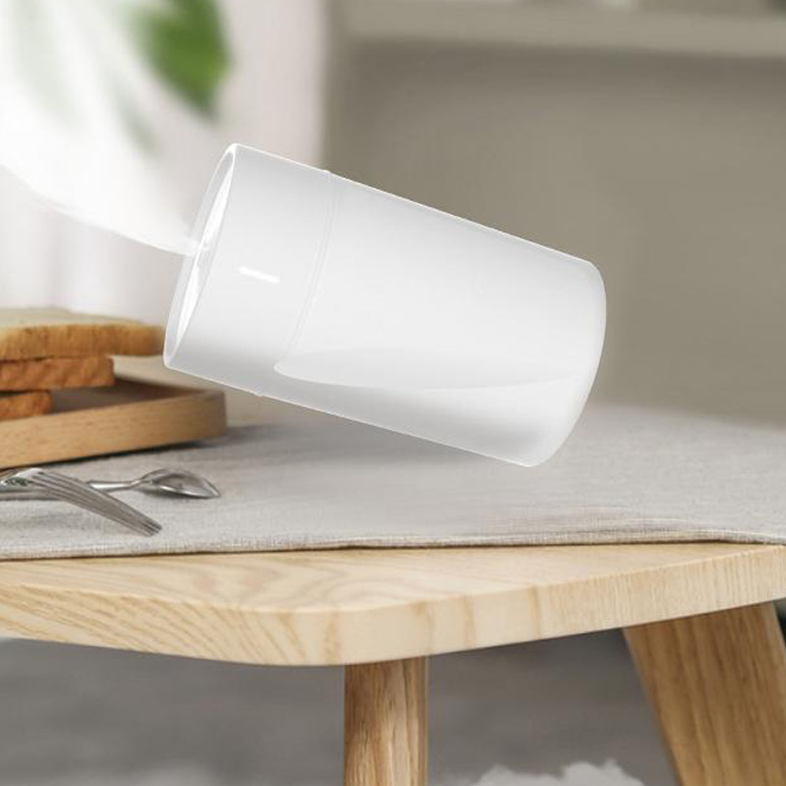 Usb-betriebener Luftbefeuchter Mit Nachtlicht, Für Schreibtisch, Auto, Zuhause, Zimmer, Fassungsvermögen 260 Ml