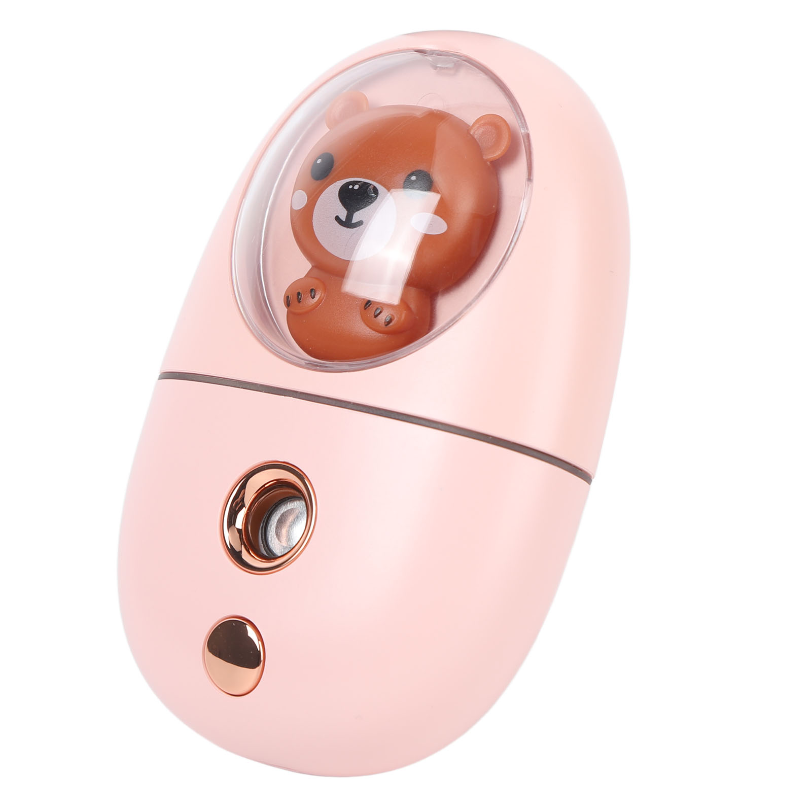 Niedlicher, Wiederaufladbarer Mini-luftbefeuchter In Tierform Mit Usb-anschluss Für Augen Und Gesicht, Reisegröße, 35 Ml, 500 Mah, Rosa