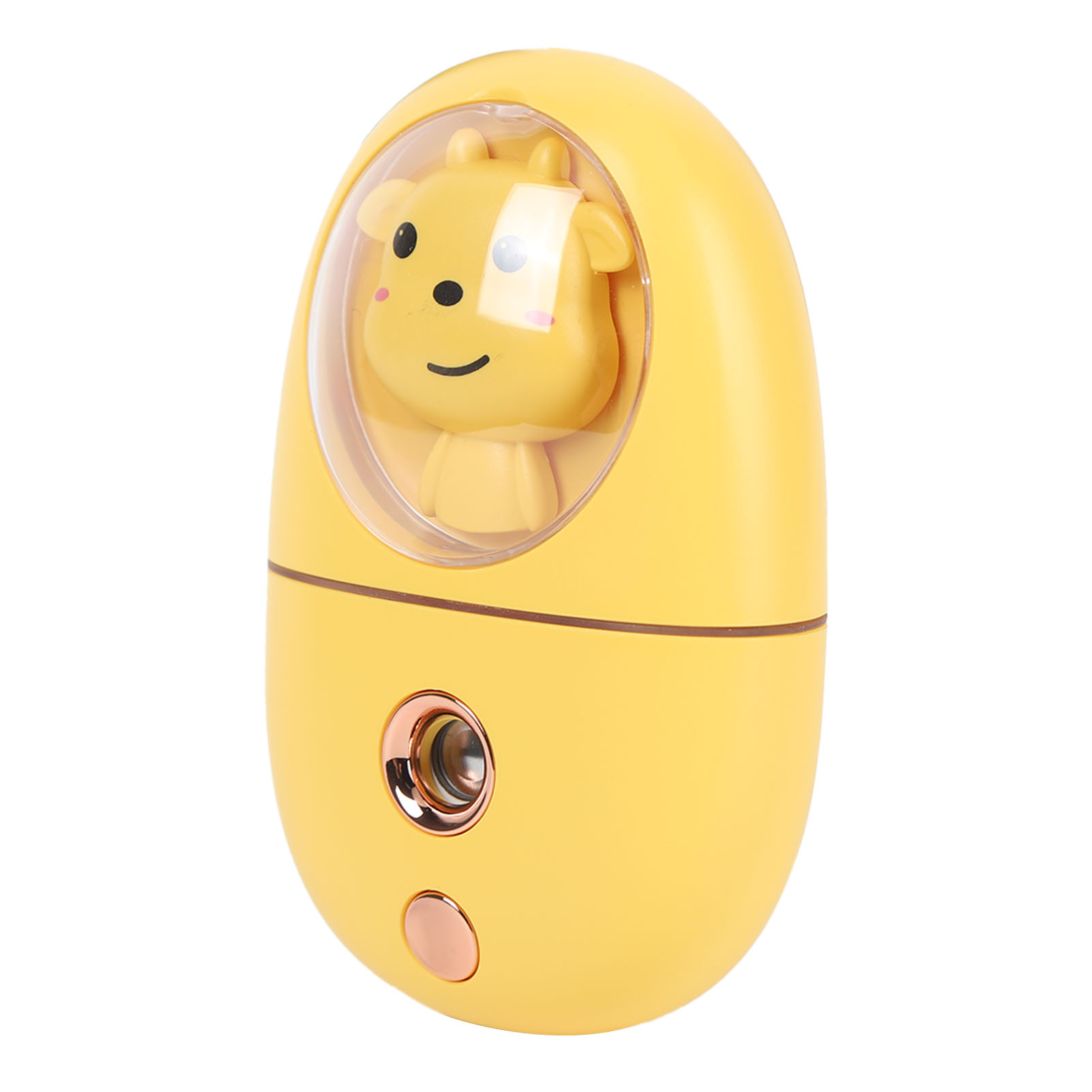 Niedlicher, Wiederaufladbarer Mini-luftbefeuchter Mit Tiermotiv, Usb-anschluss, 35 Ml, 500 Mah, Gelb