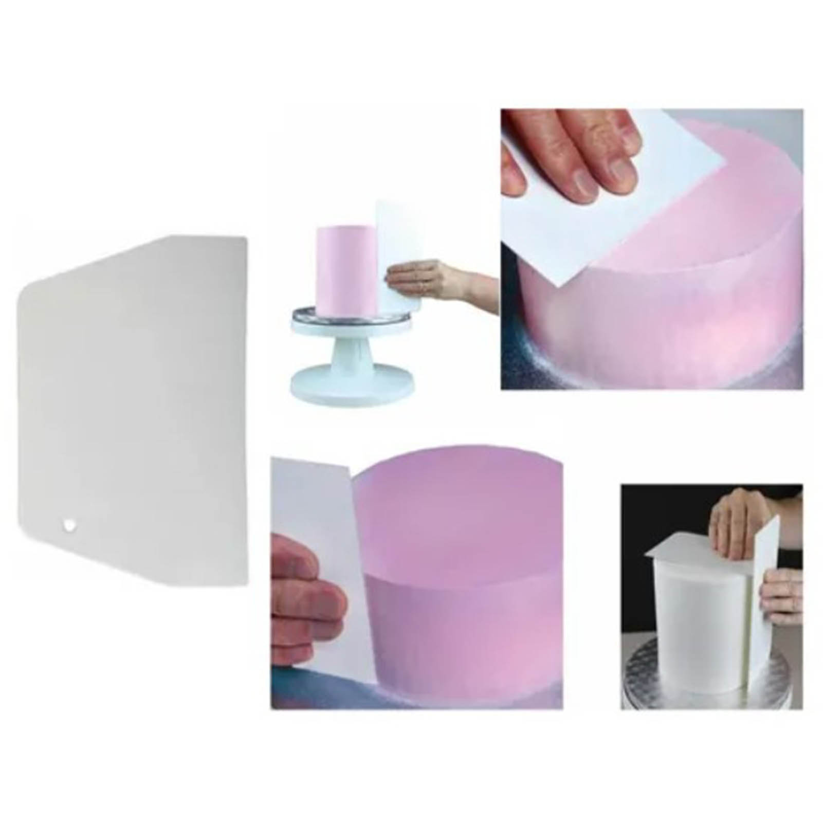19,3 X 12,7 Cm Abs-teigschaber, Multifunktionaler Trapezförmiger Großer Teigschneider Für Die Küche