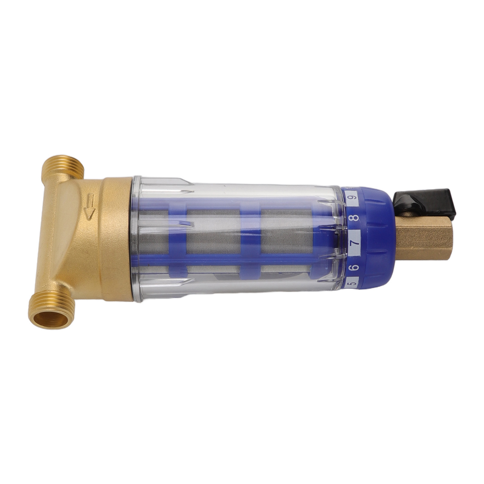 G1/2-zoll-zyklon-sedimentationswasserfilter, Rückspülung, Reinkupfer, Hauswasserfilter, Für Waschmaschinen