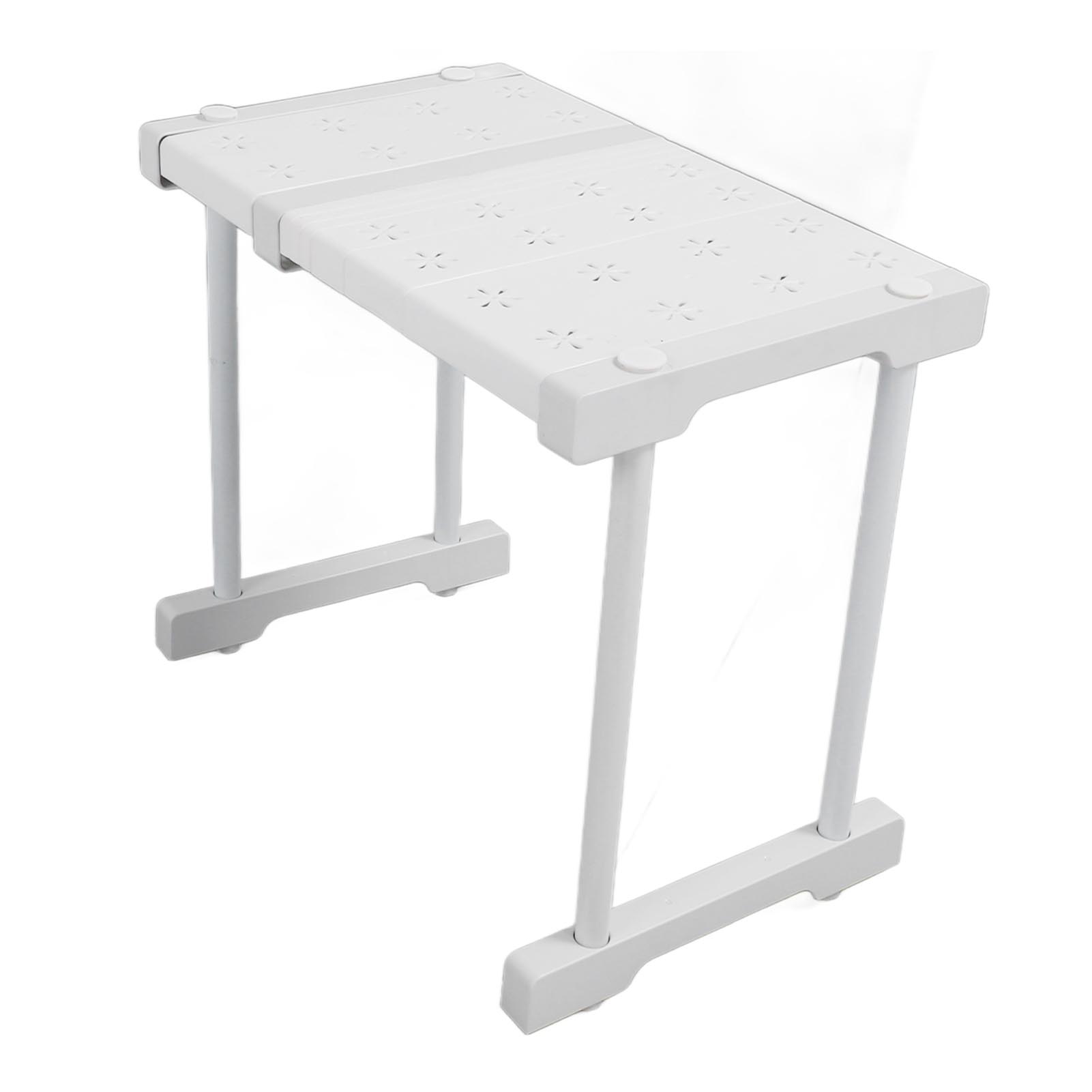 Ausziehbares, Klappbares Regal, Belastbar Bis 55 Kg, Aufbewahrungsregal, Schrank, Länge 27–38 Cm / 10,6–15 Zoll