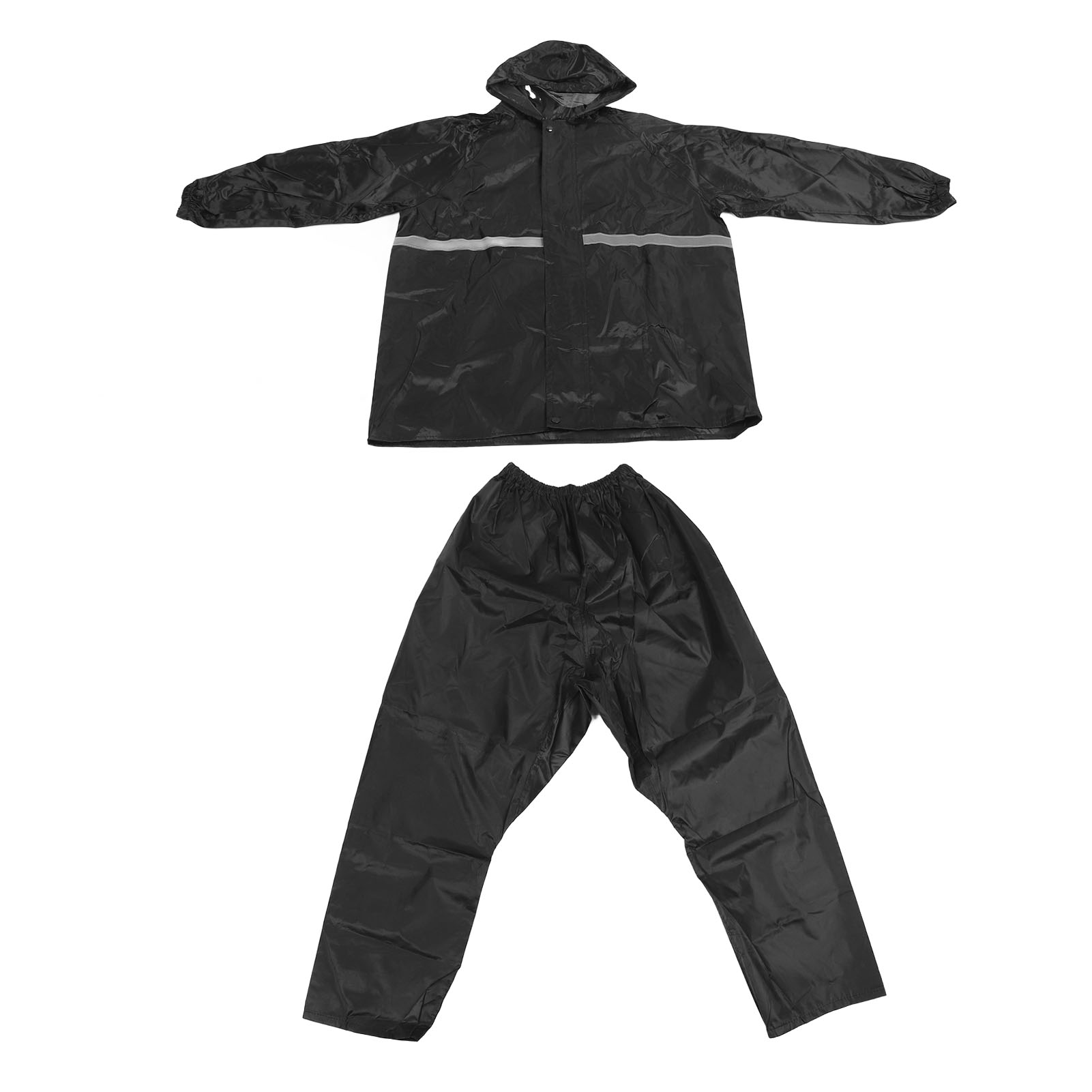 Regenhose, Wasserdicht, Regenkombi, Einlagig, Oxford-gewebe, Für Outdoor-arbeit Und Reisen, Schwarz, Xl