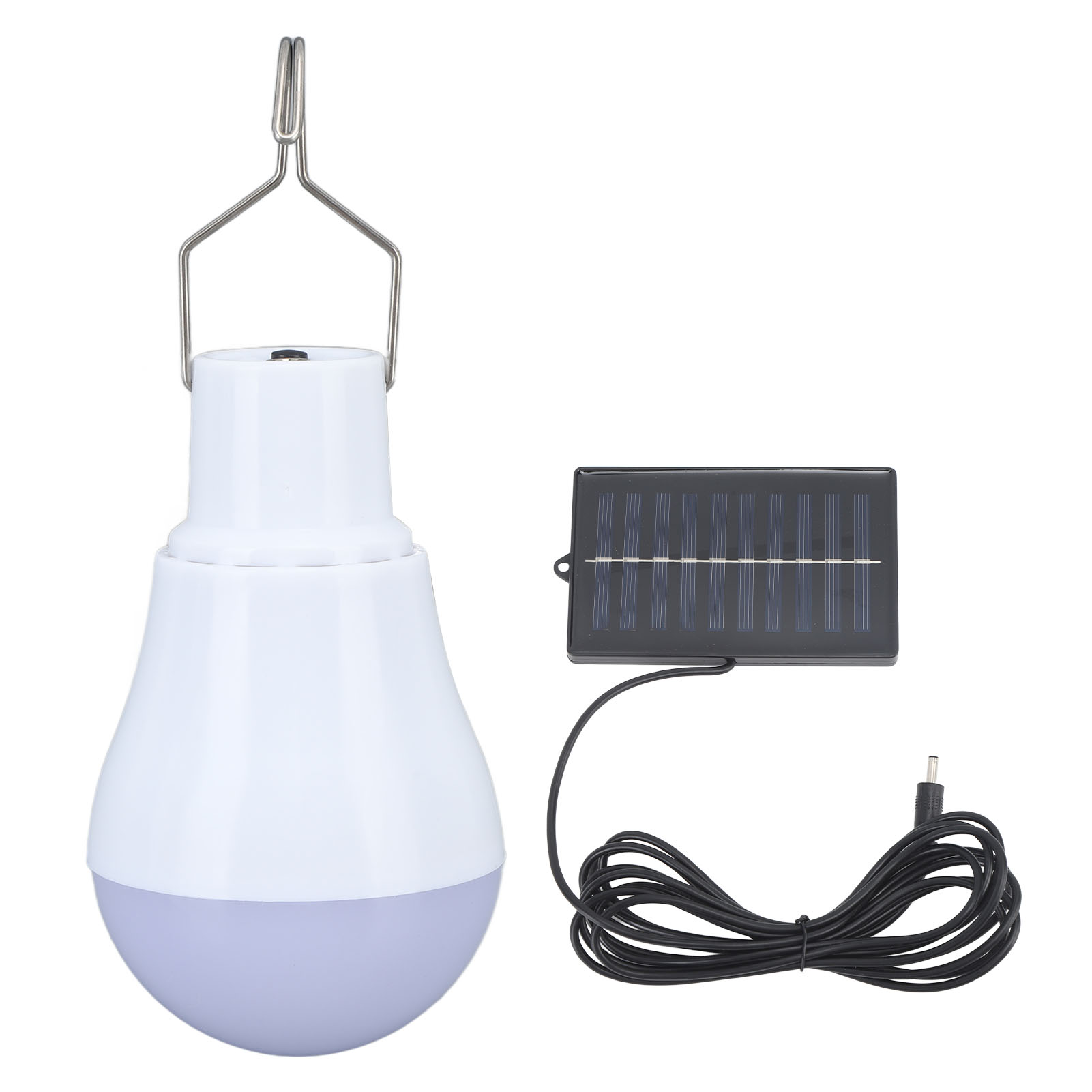 Solarlampe, Solarpanel, Led-lampe, Abs, Weißes Licht, 500-mah-akku, Hakenverschluss, Solarlampe Für Notcampingzelt