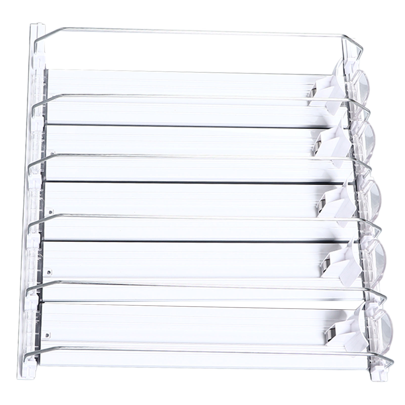 Kühlschrank-getränkeorganizer, Federbelastet, Verstellbar, Dosenhalter Für Getränkedosen, Bier, 38 Cm, Weiß