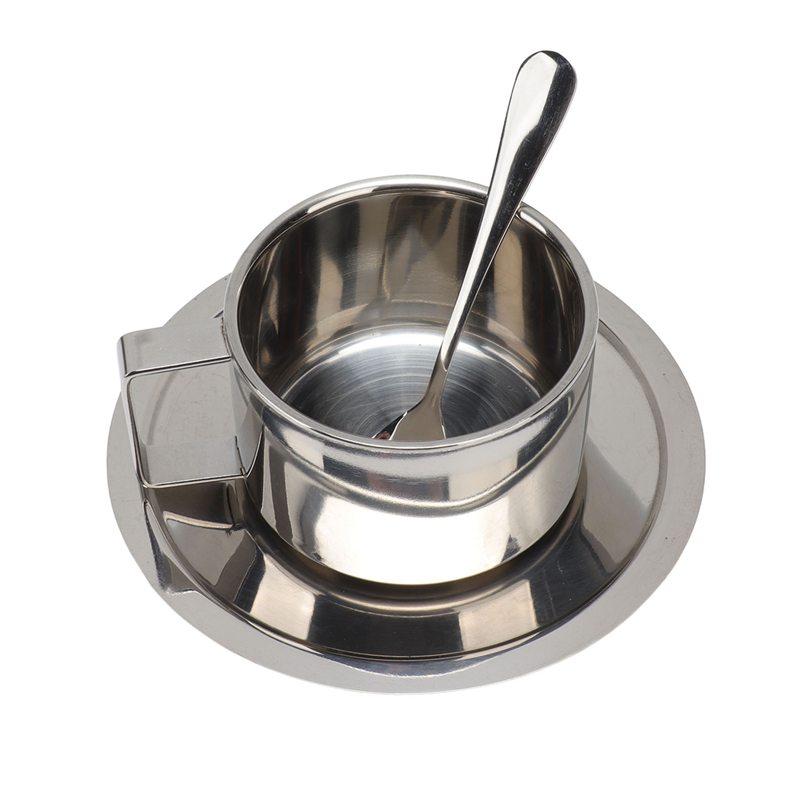 Edelstahl-kaffeebecher-set, Doppelwandig, Rostfrei, Modern, Für Zuhause, Büro, Café, Camping, 200 Ml