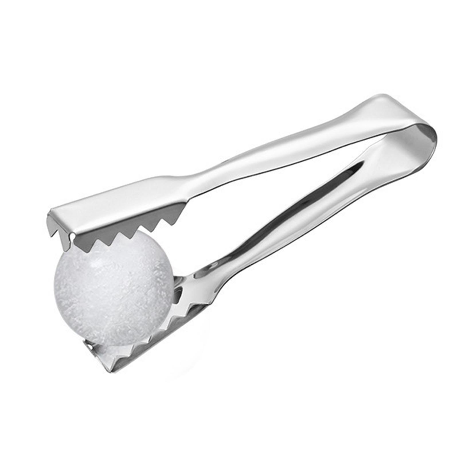 Eiszange Aus Edelstahl, Eiszange, Ktv-bar-cocktailwerkzeug Mit Gezackten Kanten, Für Eiswürfel, Cocktails, Whisky