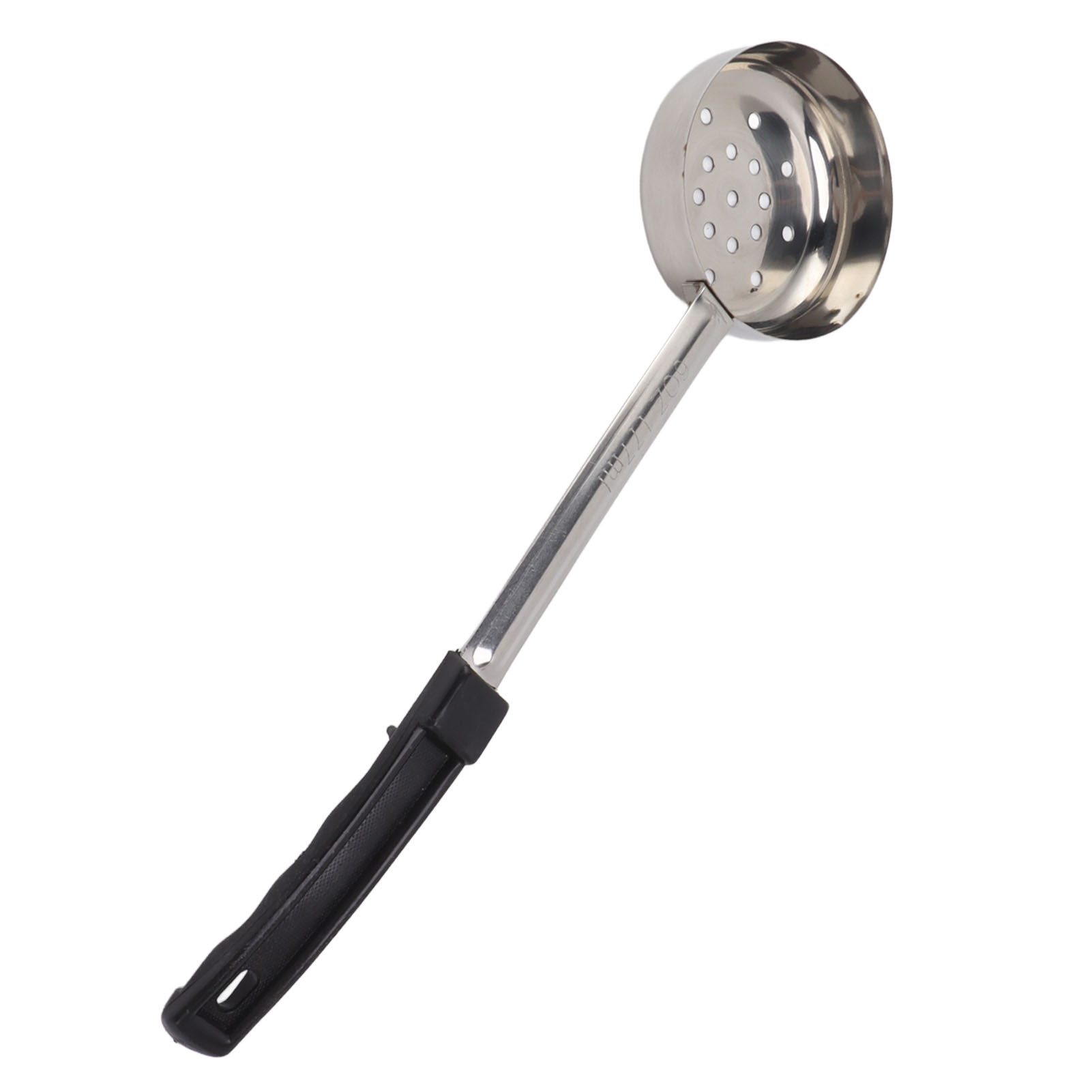 Pizzasaucenlöffel, Mehrzweck, Edelstahl, Küchenhelfer, Schwarz, 170 G (mit Abflusslöchern)