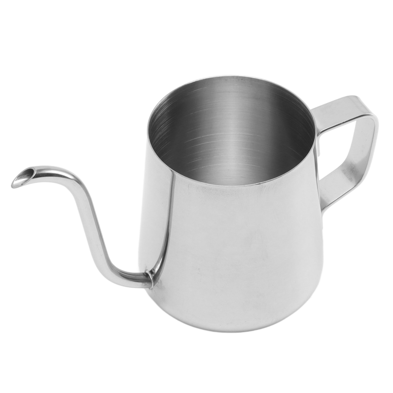 Kaffeekessel Mit Langem, Schmalem Ausguss, Edelstahl 304, Schwanenhals, Zum Aufbrühen Von Kaffee Und Tee, 250 Ml, Silber