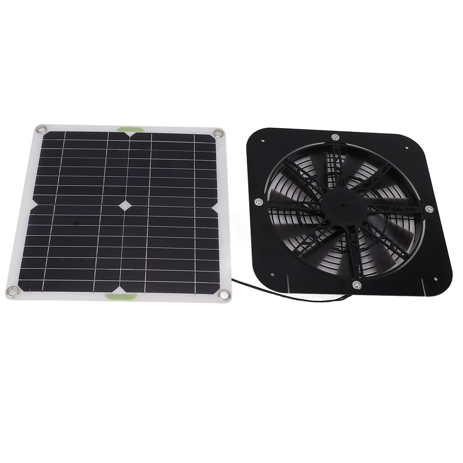 13,5-zoll-solarventilator, 100 W, Rund, Effizientes Solarpanel-kühlset Für Gewächshaus, Hühnerstall Und Hundehütte