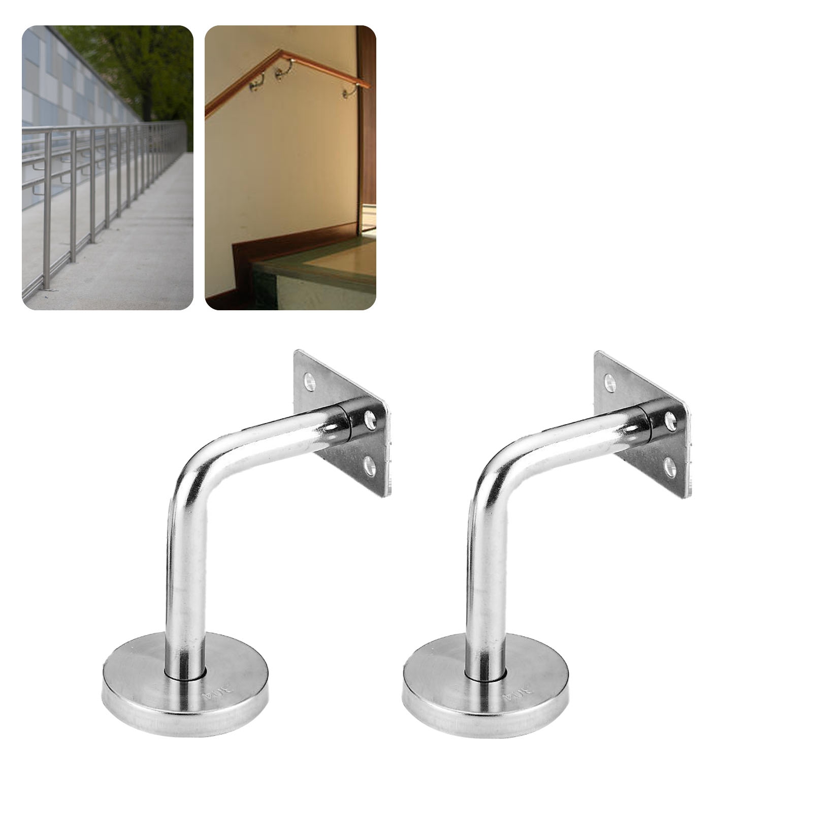 4 Stück Edelstahl-wandhalterungen Für Treppengeländer, Langlebig