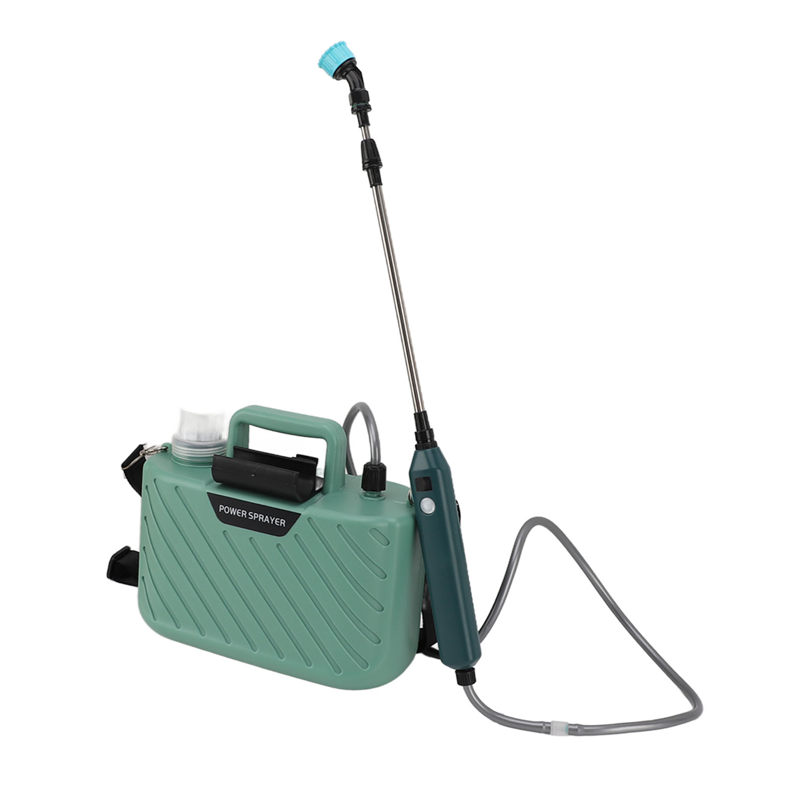 Akkubetriebenes Elektrisches Pflanzensprühgerät, 5 L, Mit 3 Düsen, Ausziehbarer Lanze, Verstellbarem Schultergurt, Gartensprühgerät Für Grüne Rasenflächen