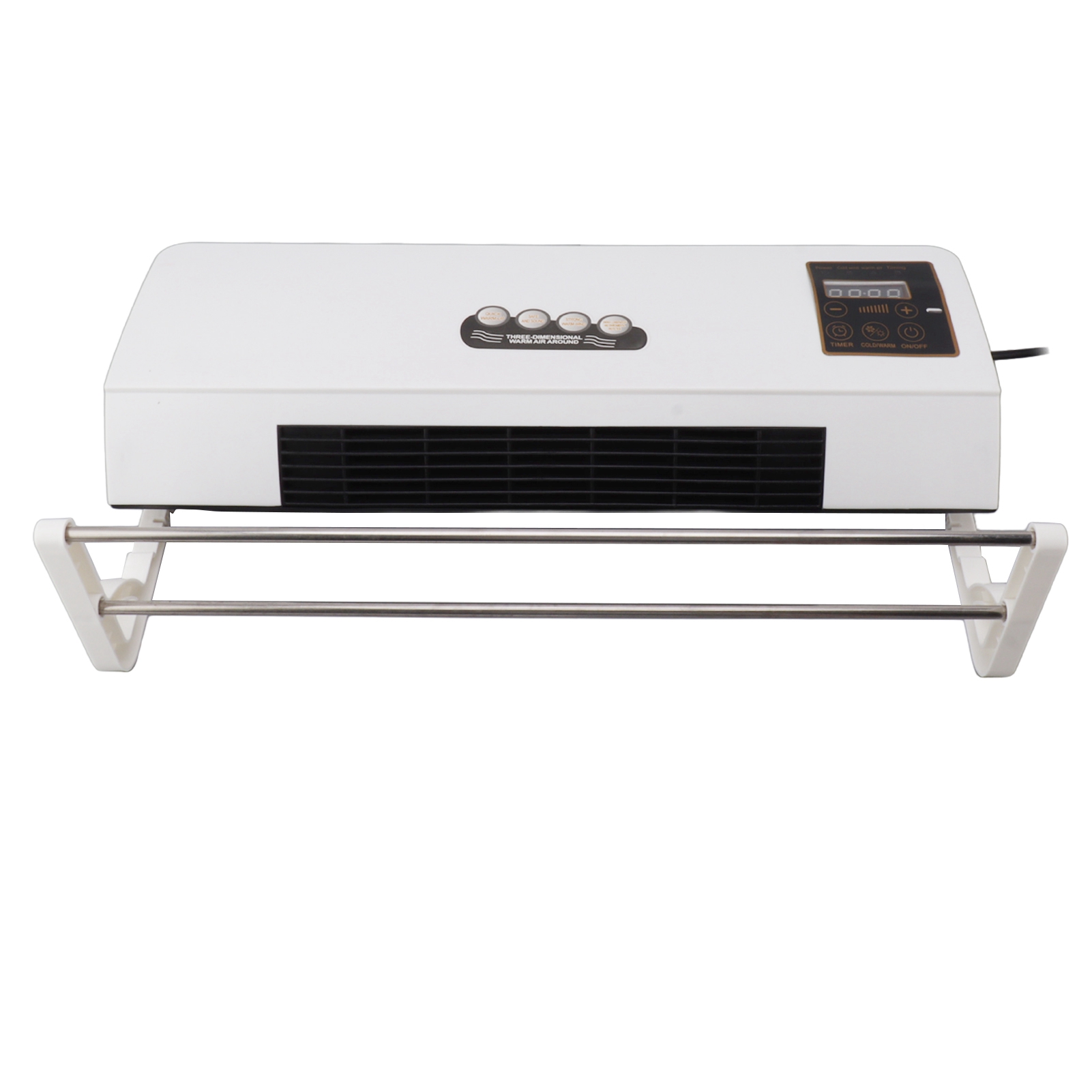 Elektrischer Raumheizer Mit 1800 W Leistung Für Den Innenbereich, Inklusive Wandfernbedienung, Ventilator, Leiser Timerfunktion, Für Zuhause Und Büro, 220 V