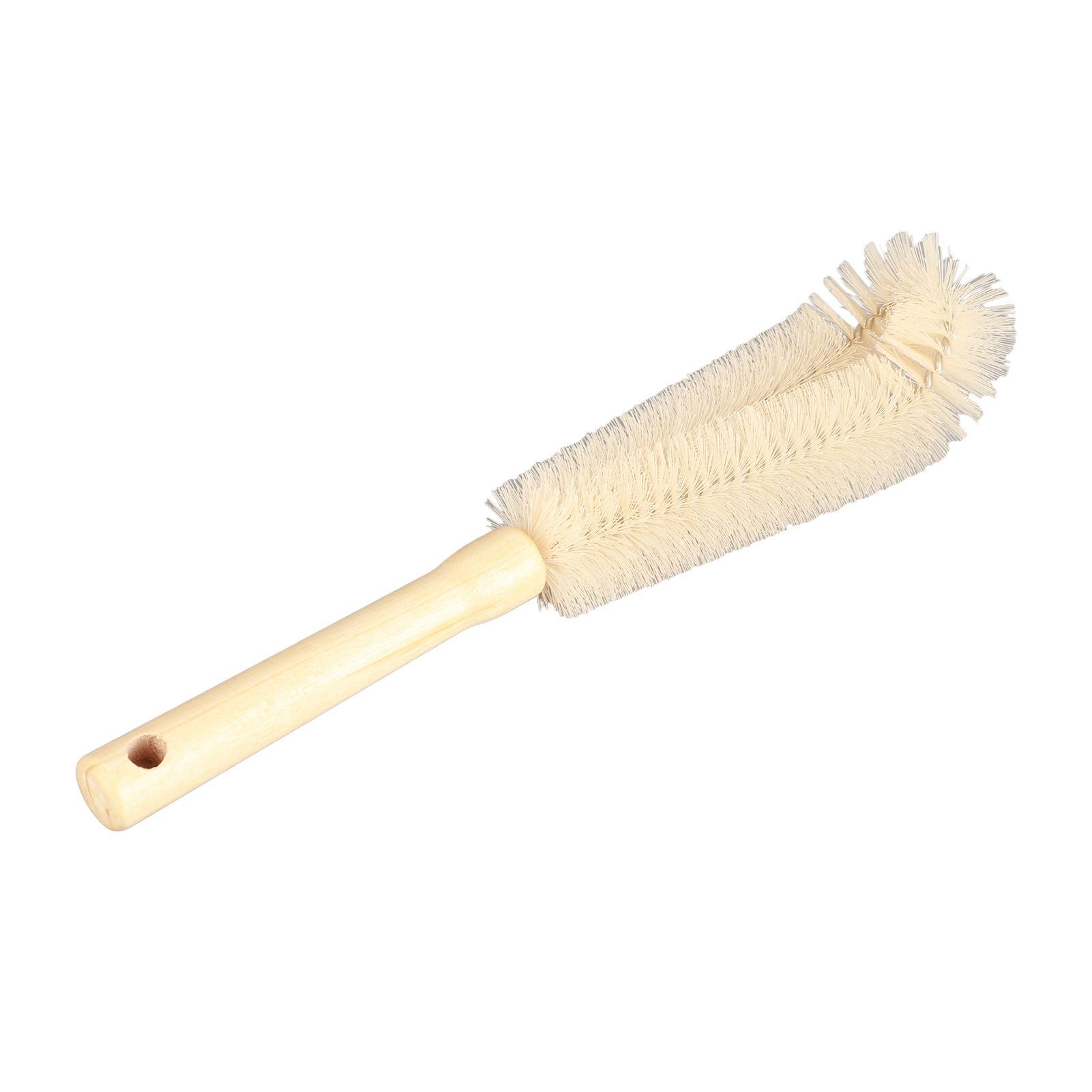 Flaschenreinigungsbürste Aus Holz Mit Langem Griff, Extra Lang (30 Cm), Küchenbürste Zum Reinigen Von Weingläsern, Flaschen Und Sojamilchmixern