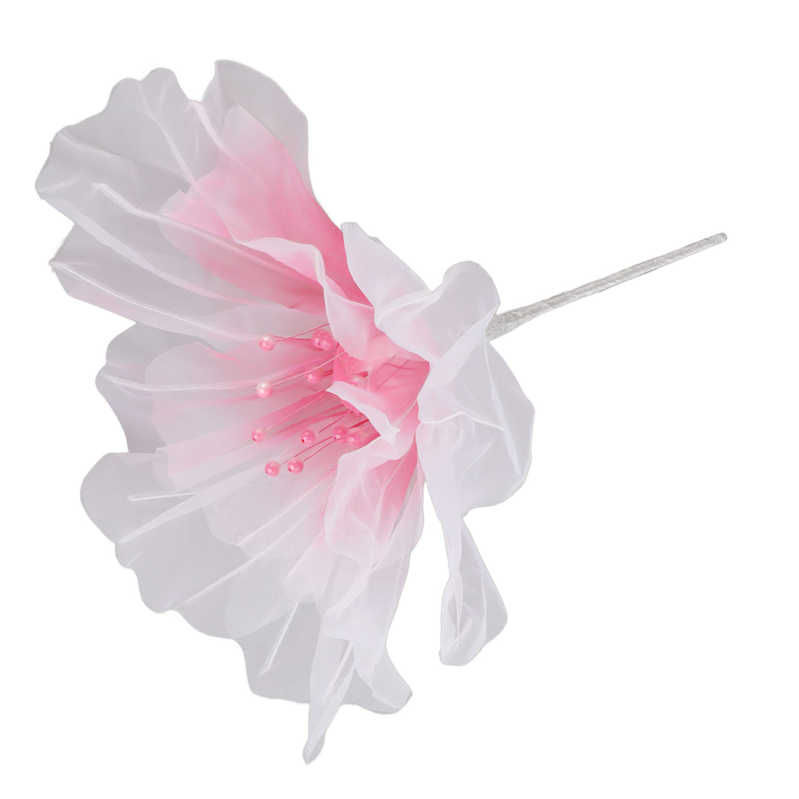 Gaze-blume, 50 Cm Durchmesser, Weich, Leuchtend, Leicht, Wiederverwendbar, Handgefertigte Organza-blume Für Hochzeitsfotografie, Rose, Familie, Rot