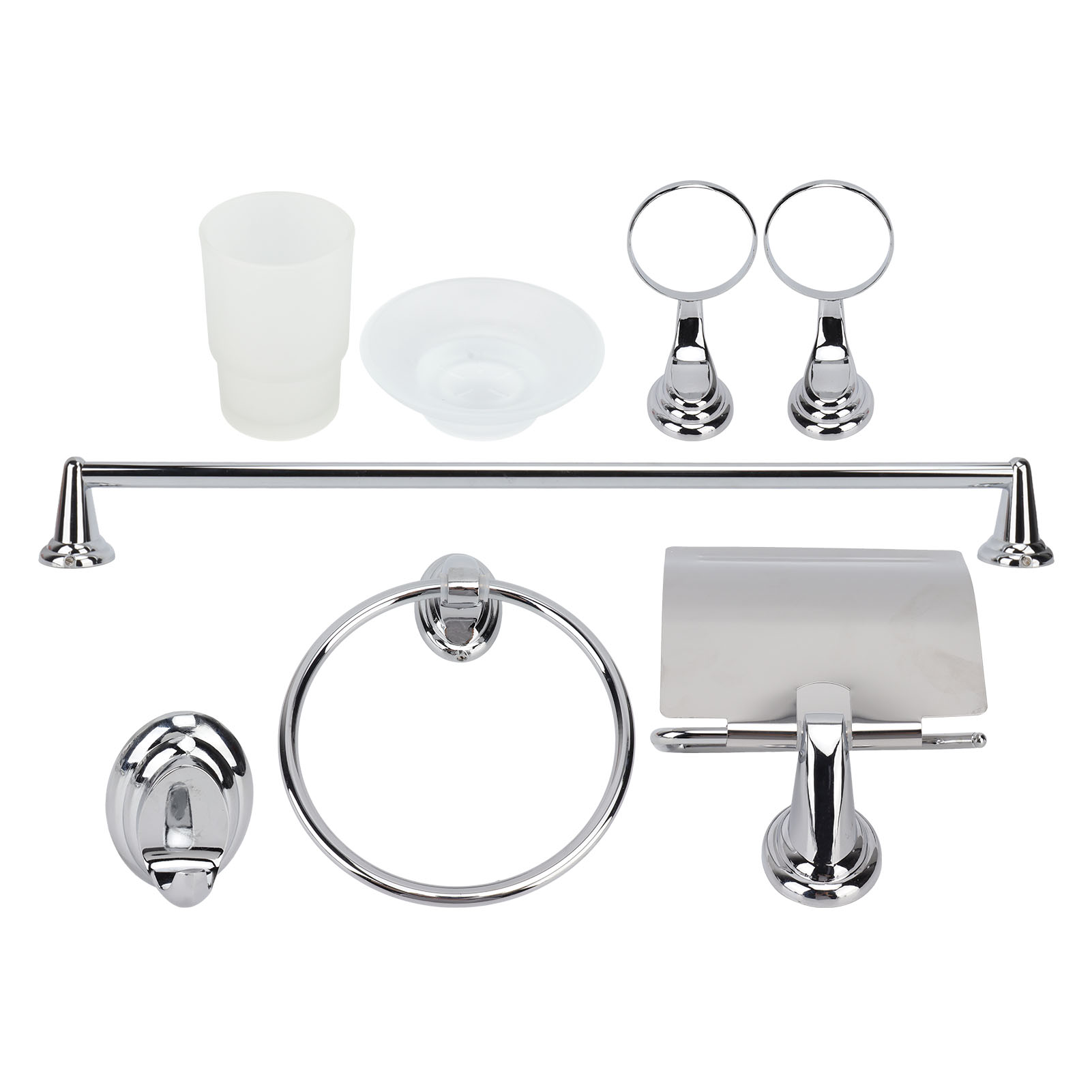 Edelstahl-hakenset Fürs Badezimmer, Handtuchhalter, Toilettenpapierhalter, Hakenset Für Zuhause