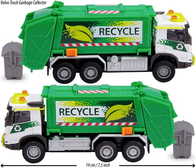 majORETTE Spielzeug-Müllwagen Volvo FMX Garbage Collector