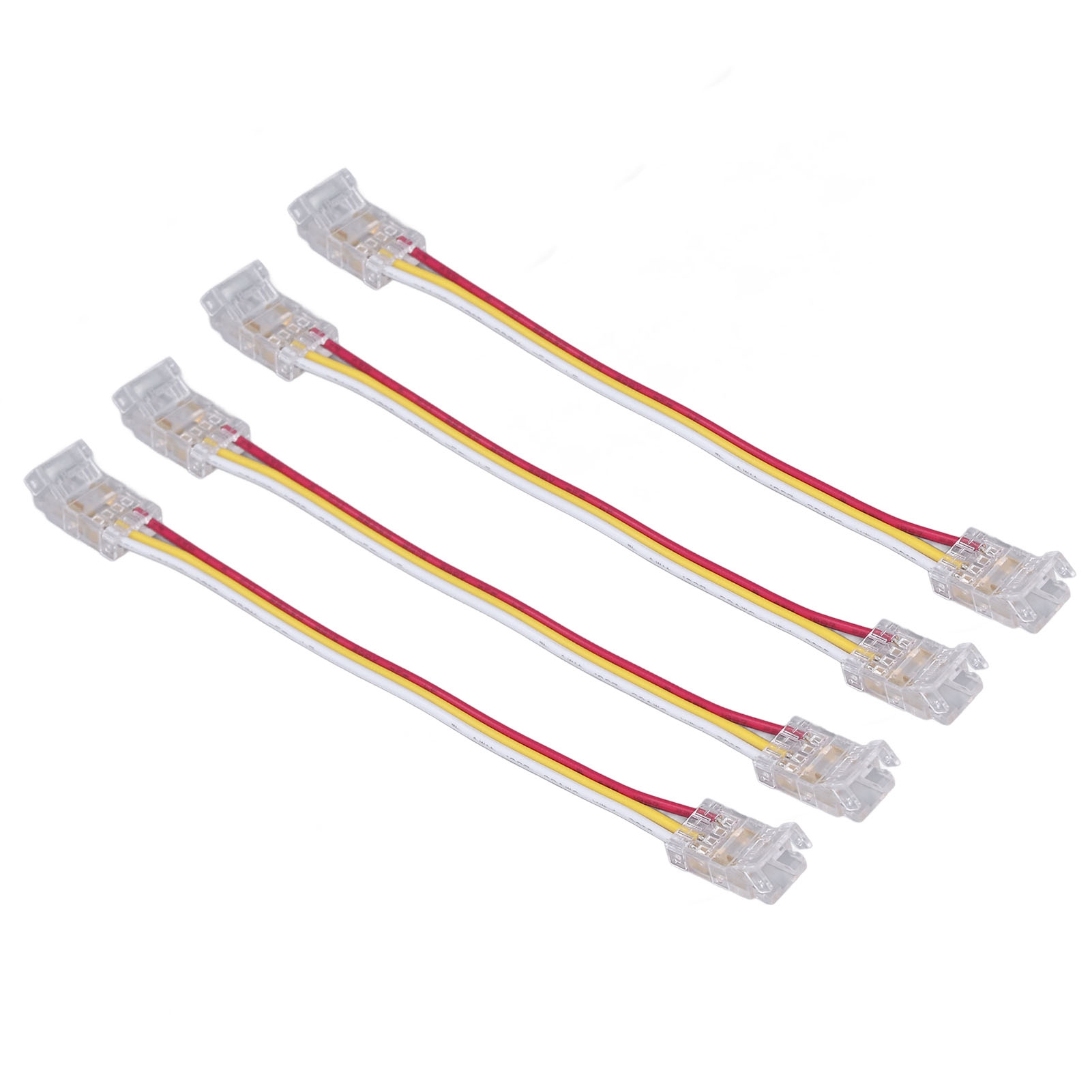 10 Stück 3-polige 8-mm-led-streifenverbinder, Pc-sicher, Hochkompatibel, Für Den Einsatz Zu Hause, Auf Partys Und Im Büro.