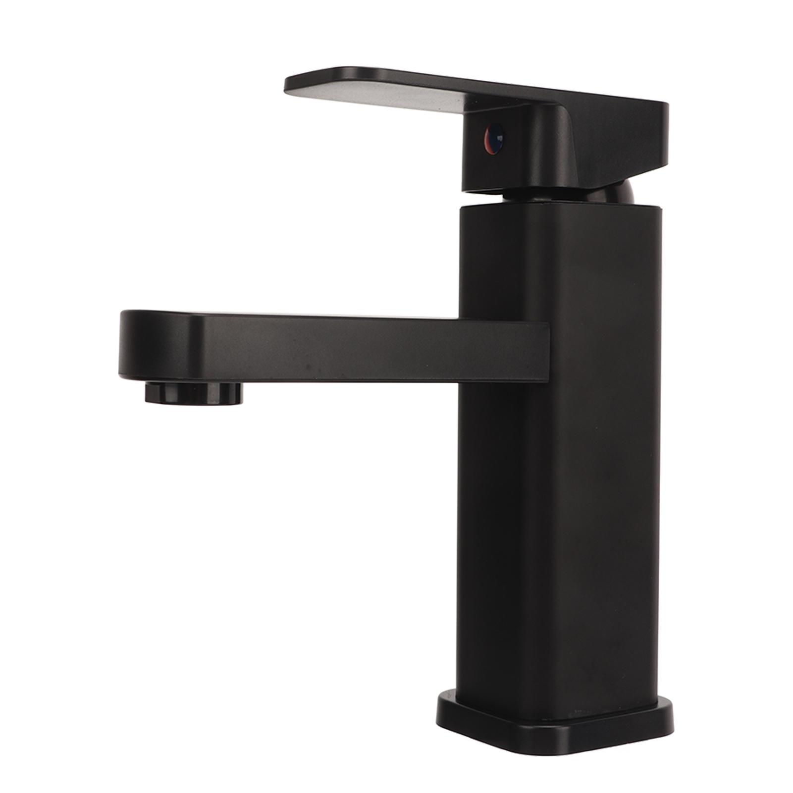 Waschtischarmatur, Einloch, Edelstahl, Modern, Verstellbar, Für Waschbecken Mit Warm- Und Kaltwasseranschluss, Für Badaccessoires, Schwarz